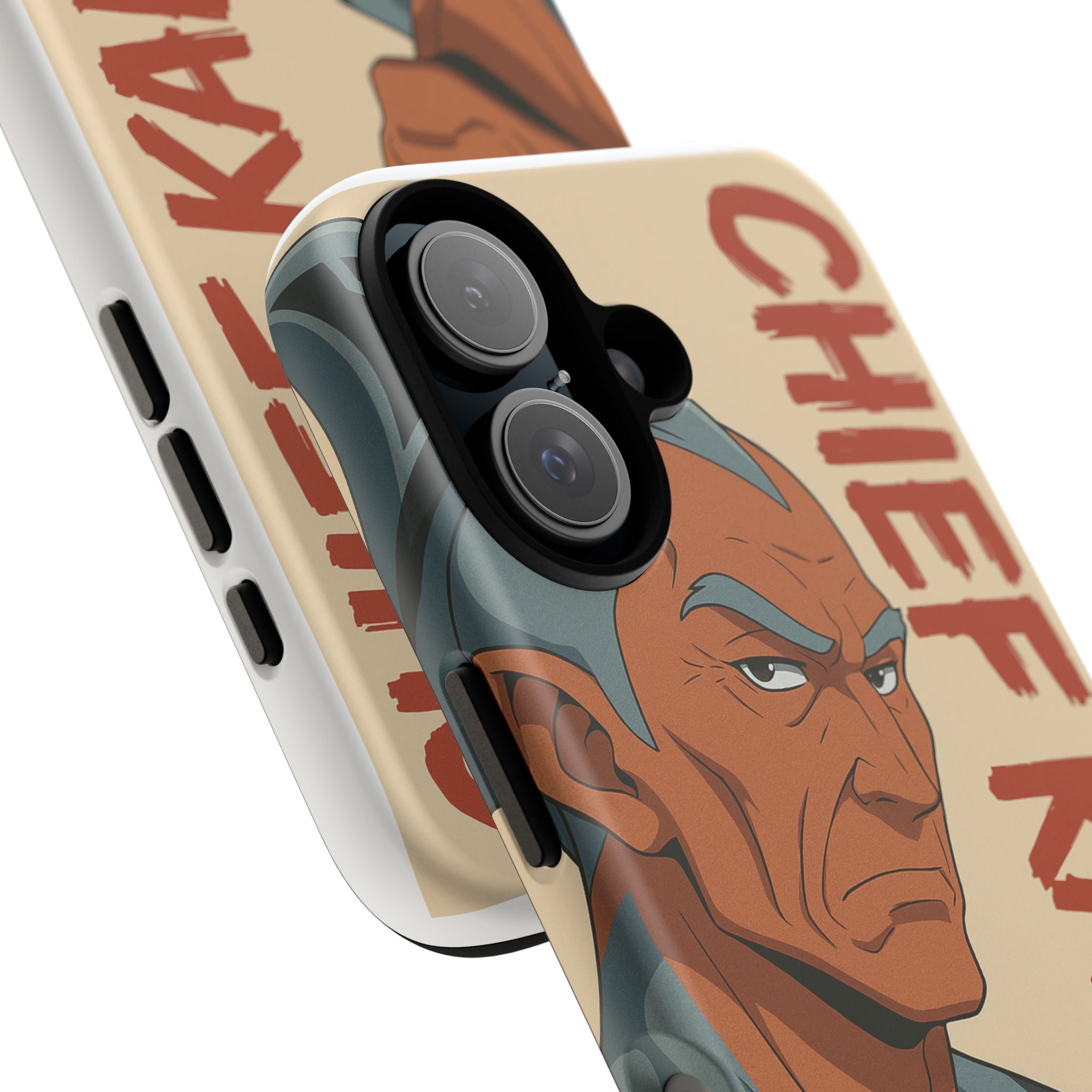 Phone Cases, Chief Kahalu Character Design, Sci-Fi Book Fan Gift, Da Guv Novel Art, Unique Literary Gift