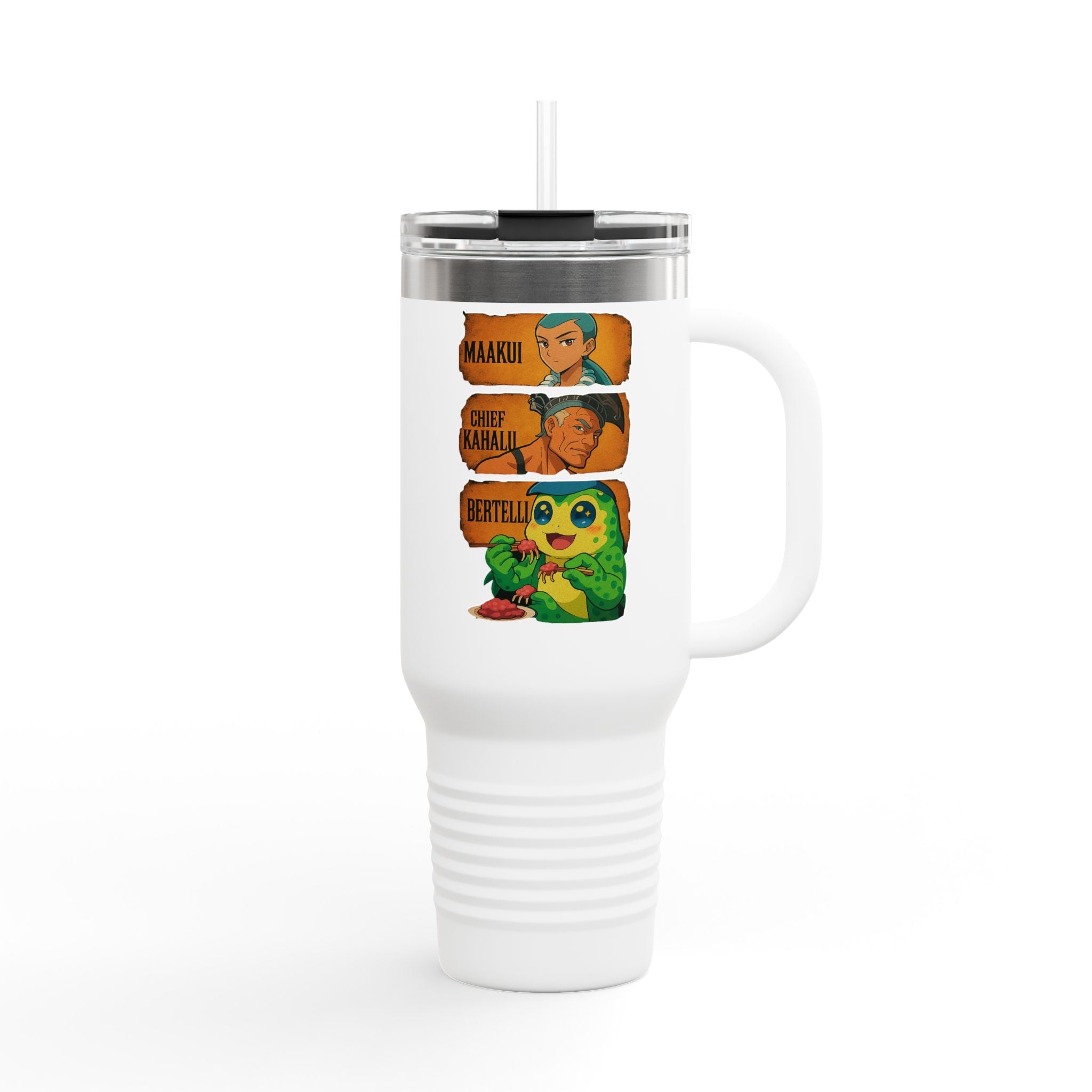 Insulated Travel Mug with Anime Vibes, Perfect for Adventurers, Coffee Lovers, Gifts for Friends, Travel Accessories, Eco-Friendly Drinkware