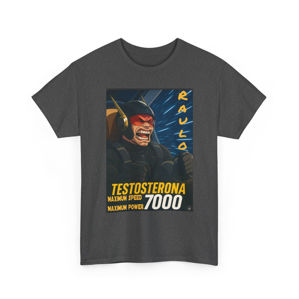Sci-Fi Anime Raulo Testosterona Tee, Da Guv Book Fan Shirt, Unisex Cotton Top, Gift for Sci-Fi Lovers, Tee for Anime Enthusiasts