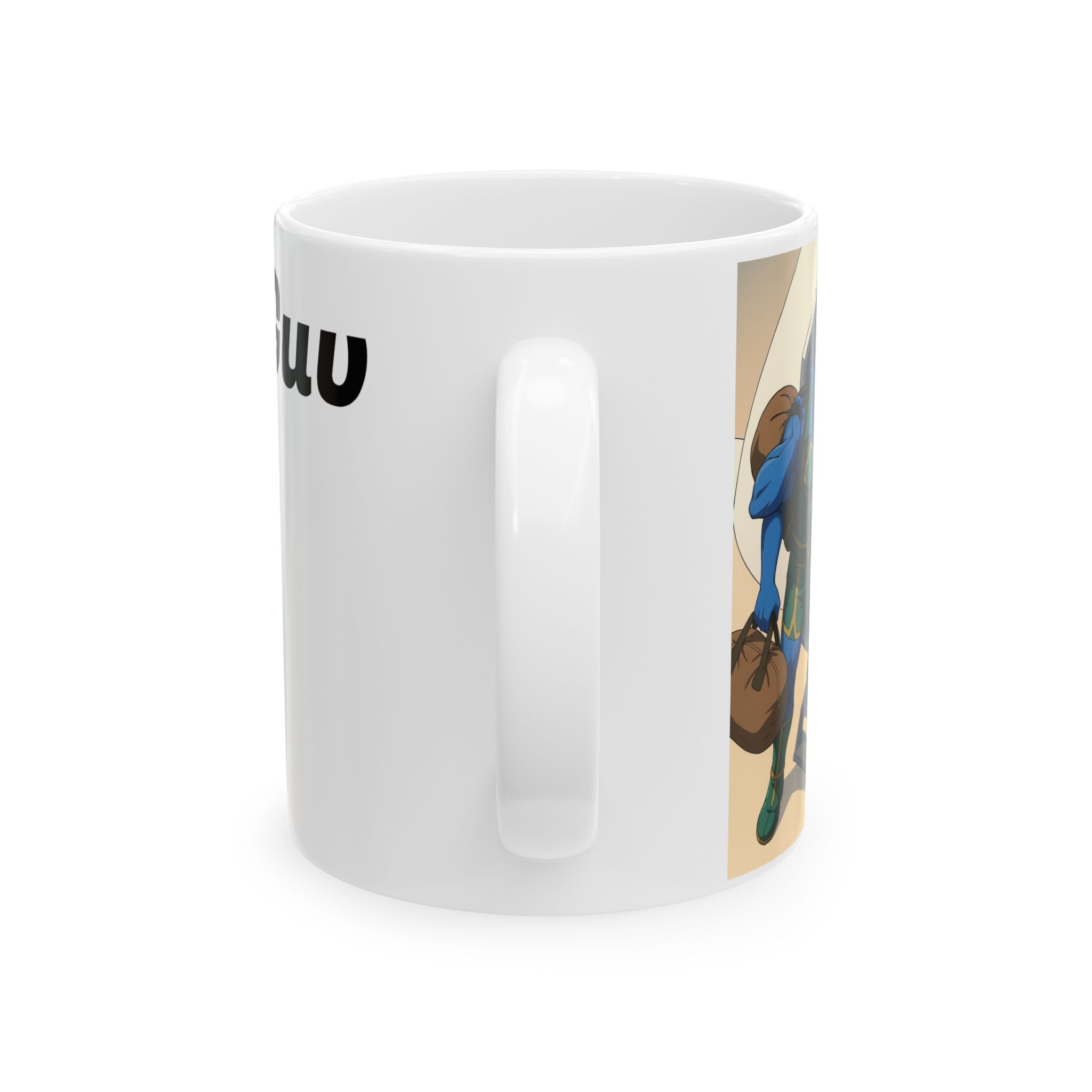 Anime Tempis Fugit Ceramic Mug, Da Guv Sci-Fi Book Lover Gift, 11oz, 15oz, Coffee Cup, Tea Mug, Novelty Drinkware, Manga Fan Present, Otaku