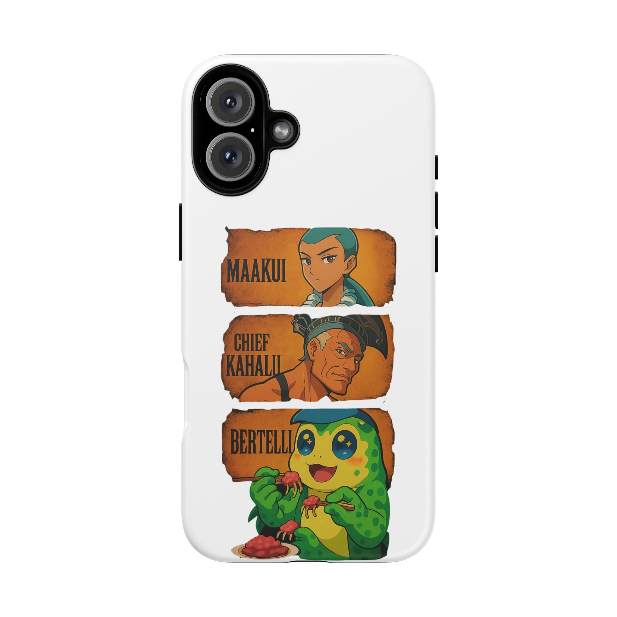Tough Cases - Anime Phone Case Featuring Maakui, Chief Kahaili, and Bertelli, Great Gift for Fans, Personalized, Trendy, Durable