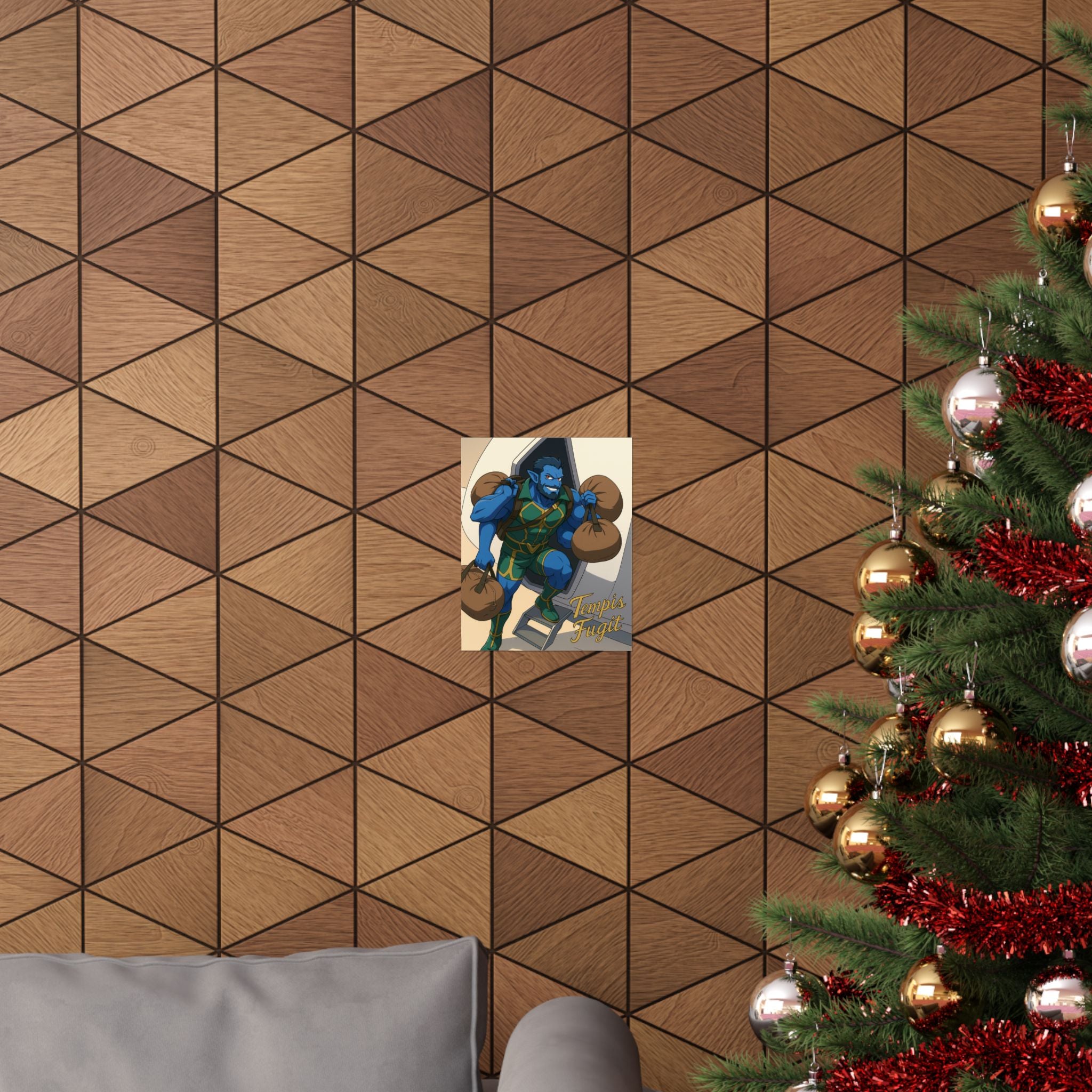 Anime Tempis Fugit Matte Vertical Posters - Sci-Fi Book Da Guv Art Prints, Wall Decor, Fan Merchandise, Geek Gift, Room Decoration