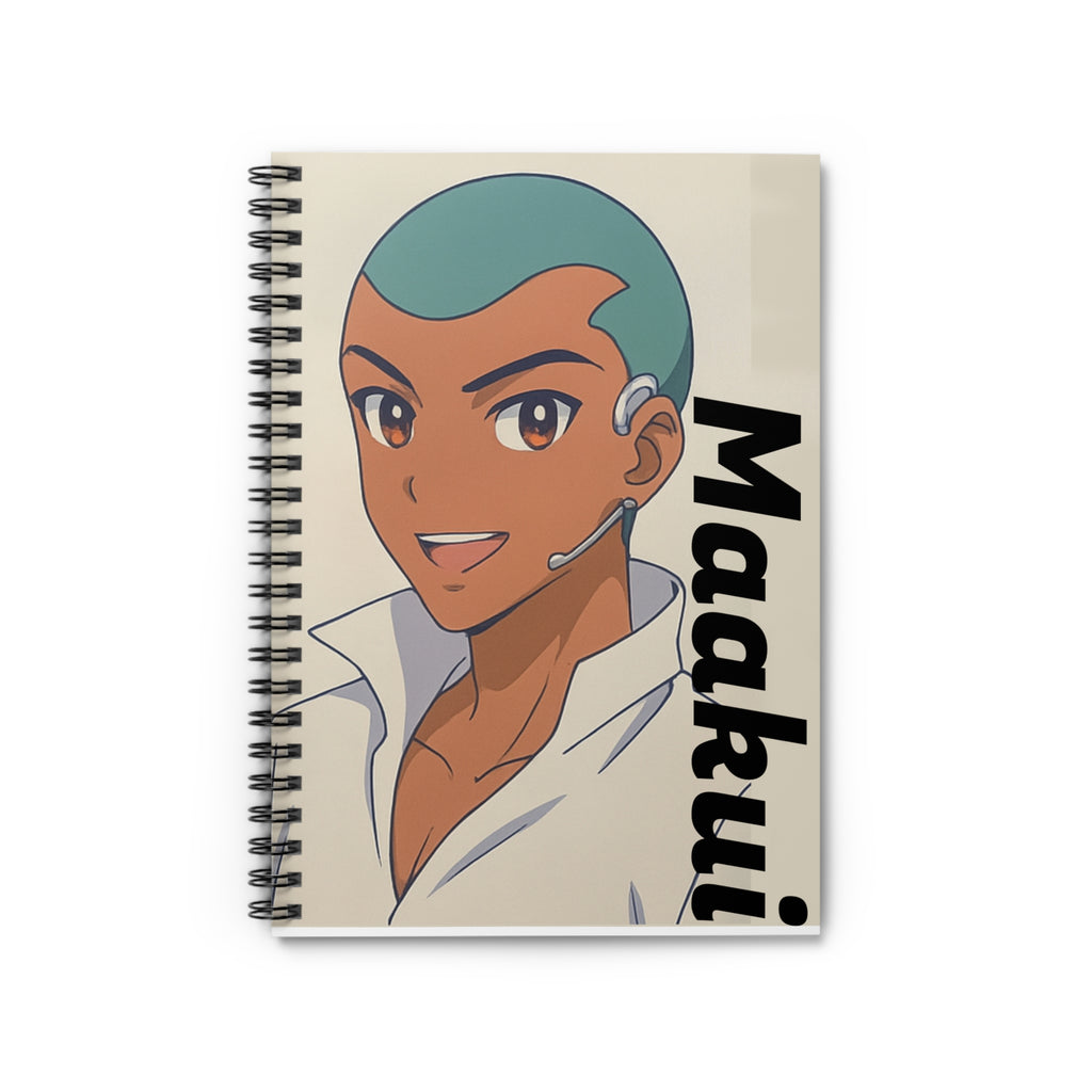 Anime Maakui-Inspired Spiral Notebook - Ruled Line, Perfect for Students, Journal Lovers, Gift for Friends, Sketching, Notetaking