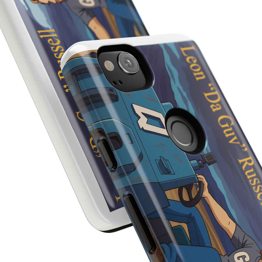 Phone Cases, Tough Phone Covers, Book Character Fan Gift, Sci-Fi Tank Art, Leon 'Da Guv' Russell Design