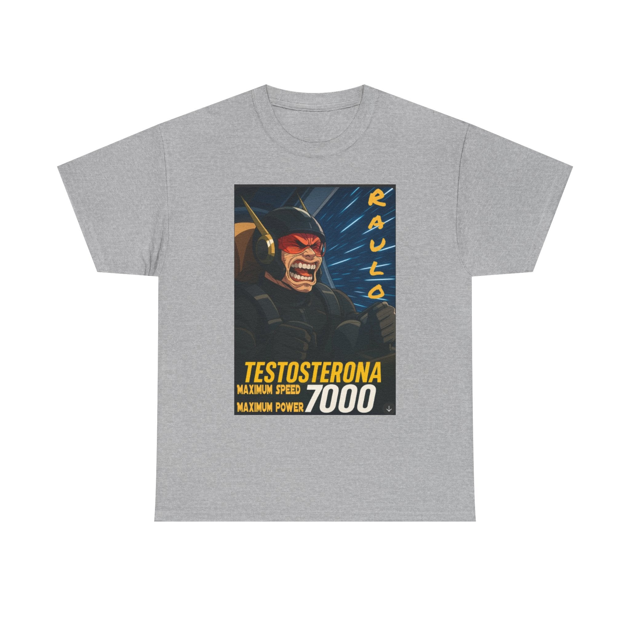 Sci-Fi Anime Raulo Testosterona Tee, Da Guv Book Fan Shirt, Unisex Cotton Top, Gift for Sci-Fi Lovers, Tee for Anime Enthusiasts
