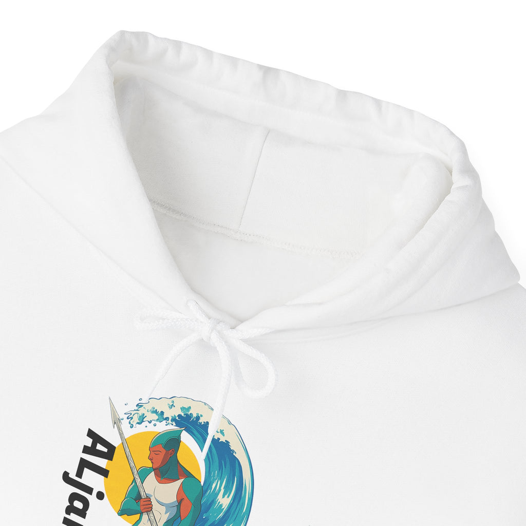 Aljandro Surf Graphic Hoodie — Retro Wave Surfing Design