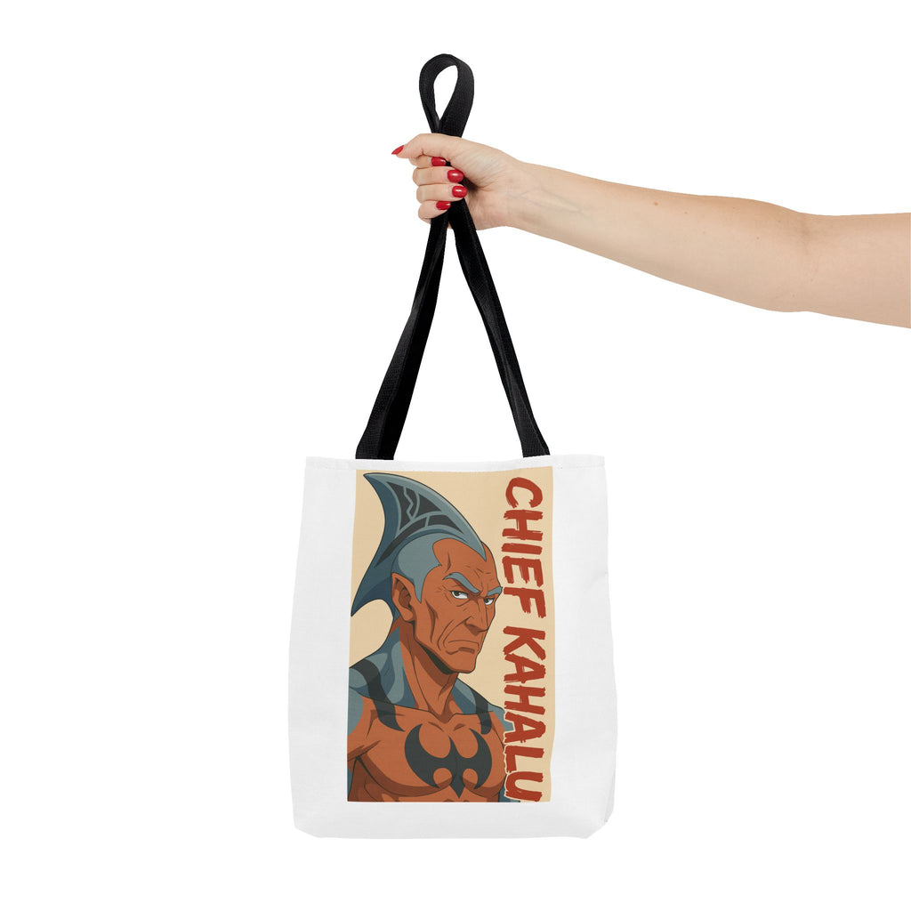 Chief Kahalu Tote Bag - Sci-Fi Book Da Guv Fan Art, Carryall Purse, Shoulder Bag, Literary Gift, Bookworm, Out of This World Tote