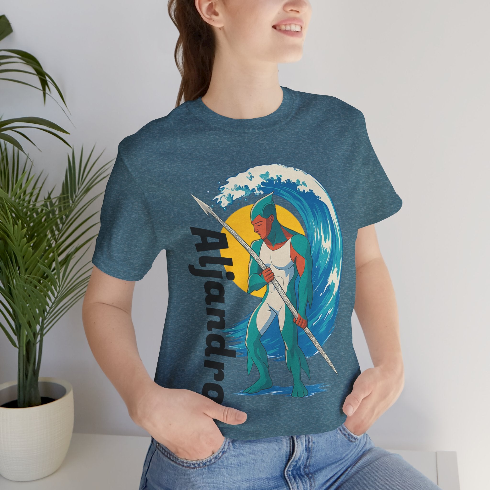Aljandro Wave Warrior T-Shirt — Personalized 'Aljandro' Surf Guardian Tee