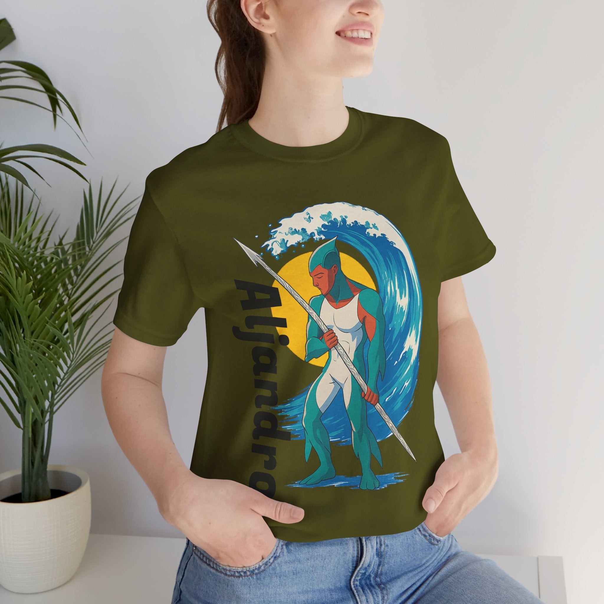 Aljandro Wave Warrior T-Shirt — Personalized 'Aljandro' Surf Guardian Tee