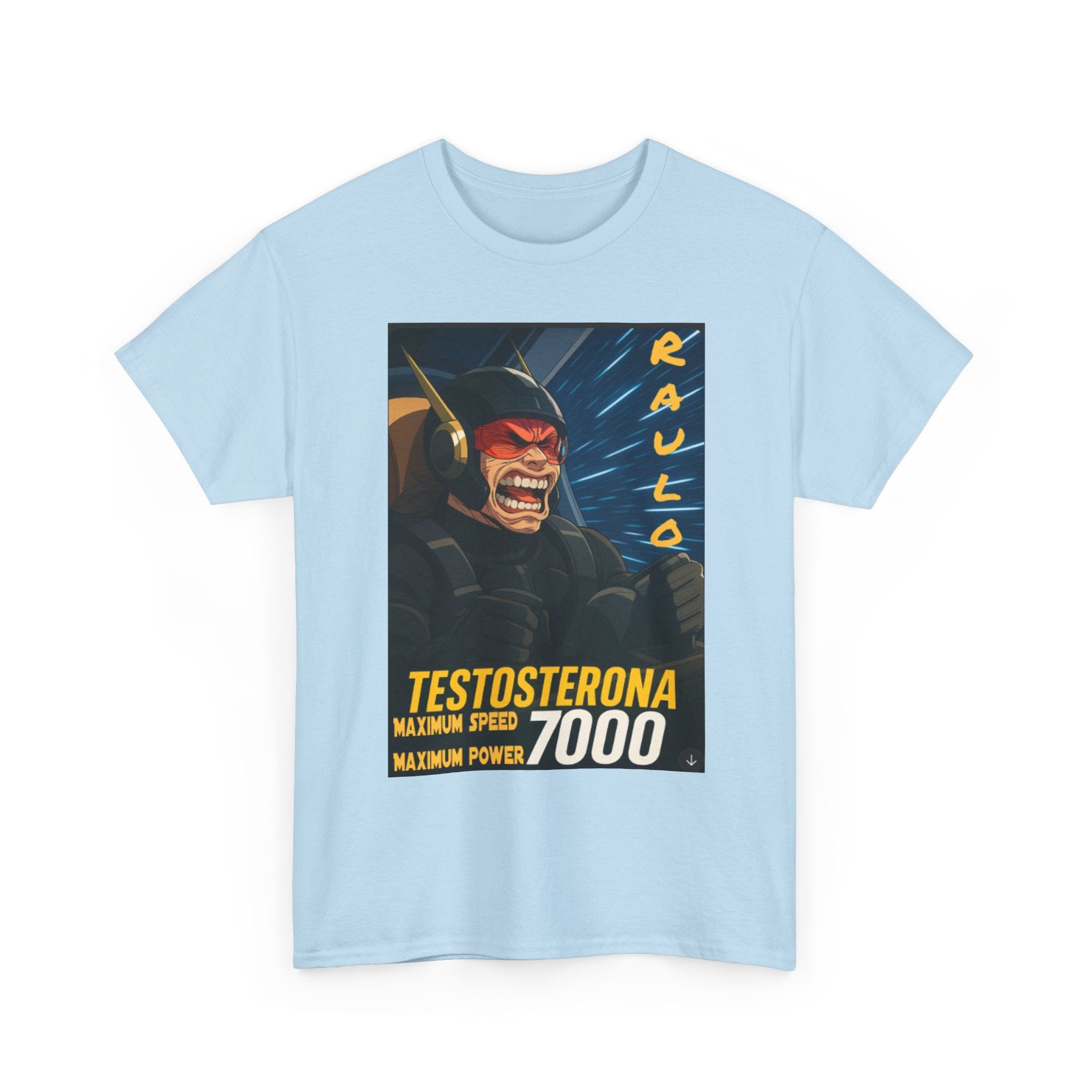Sci-Fi Anime Raulo Testosterona Tee, Da Guv Book Fan Shirt, Unisex Cotton Top, Gift for Sci-Fi Lovers, Tee for Anime Enthusiasts