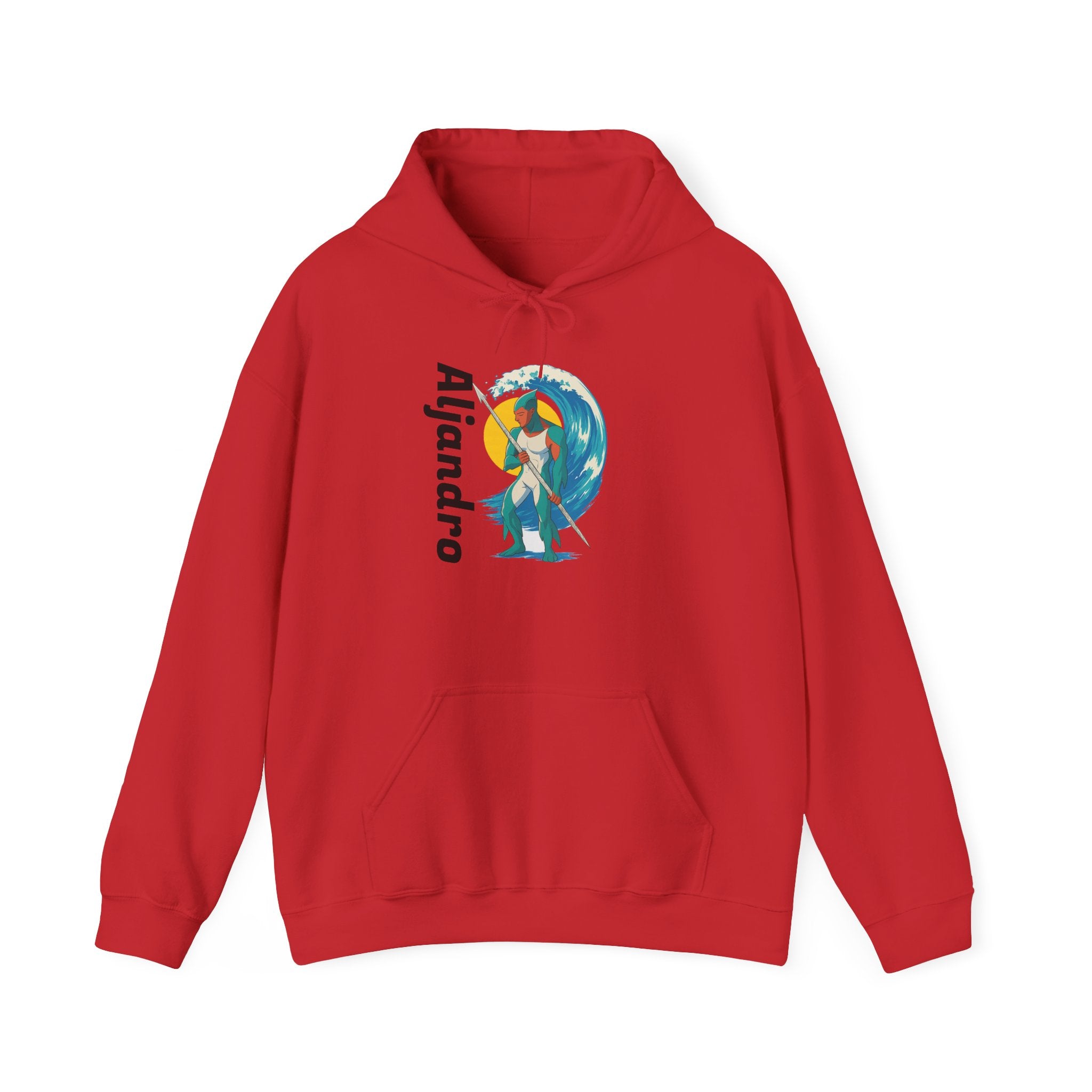 Anime Aljandro Hoodie, Unisex Hooded Sweatshirt, Custom Graphic Sweatshirt, Surfing Gift, Summer Fashion, Casual Wear