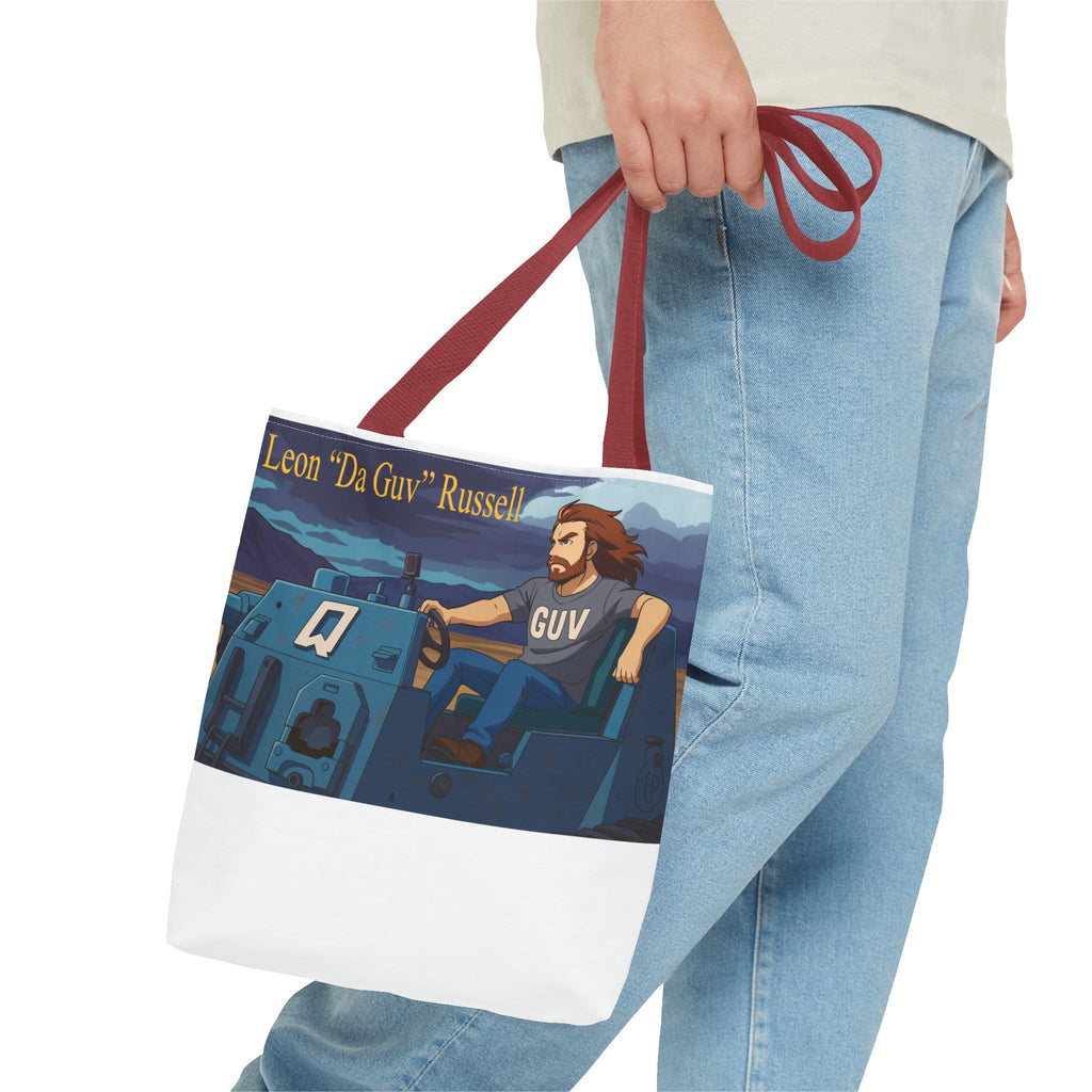 Tank Tote Bag - Leon "Da Guv" Russell from "Da Guv" Sci-Fi Book, Gift for Sci-Fi Fans, Unique Bookish Bag, Literary Tote, Book Lover Gift