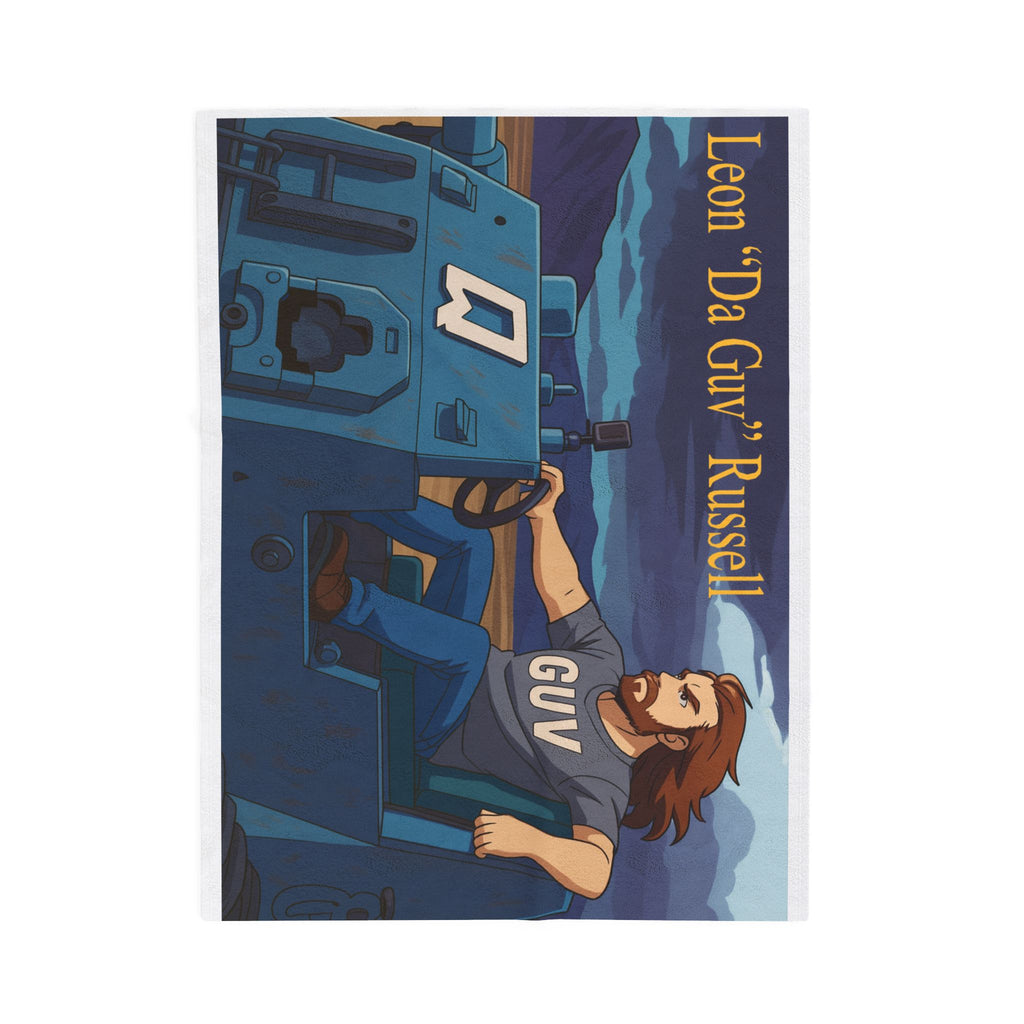 Velveteen Plush Blanket - Leon 'Da Guv' Russell in The Banshee Tank, Sci-Fi Book Fan Gift, Home Decor, Cozy Movie Night Throw, Unique