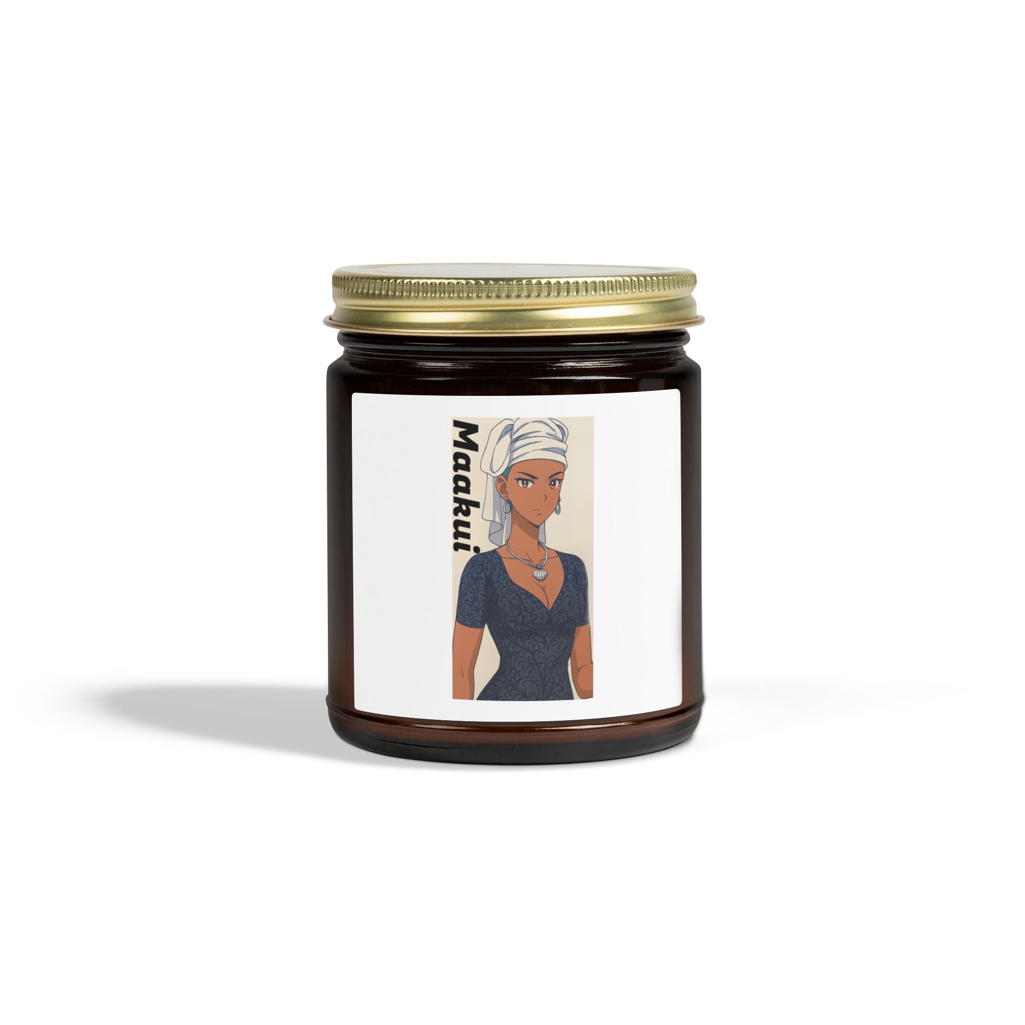 Scented Candles, Anime Maakui Design, Coconut Apricot Wax (4oz, 9oz) - Sci-Fi Book Lovers Gift, Home Decor, Da Guv Inspired, Aromatherapy