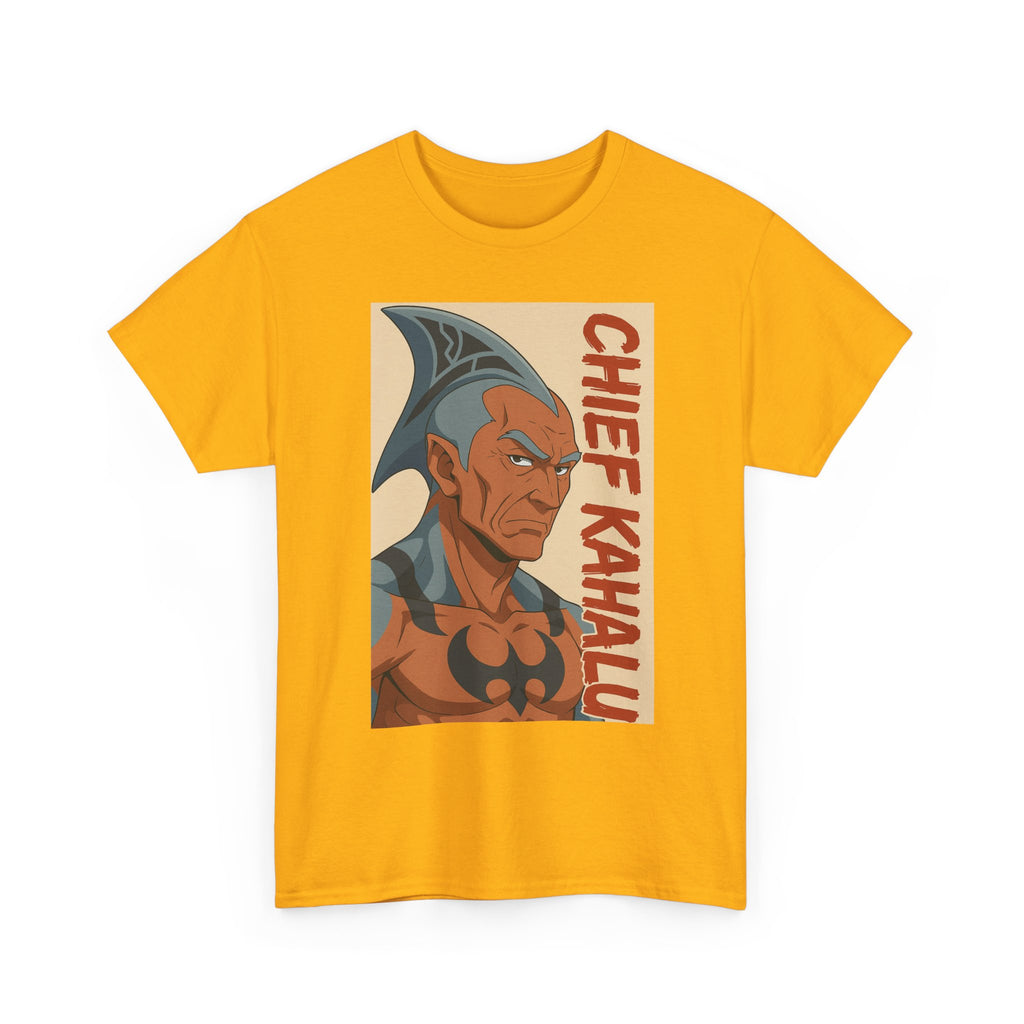 Chief Kahalu Graphic Tee, Unisex Heavy Cotton Shirt, Casual Wear, Gift for Fans, Graphic T-Shirt for Collectors