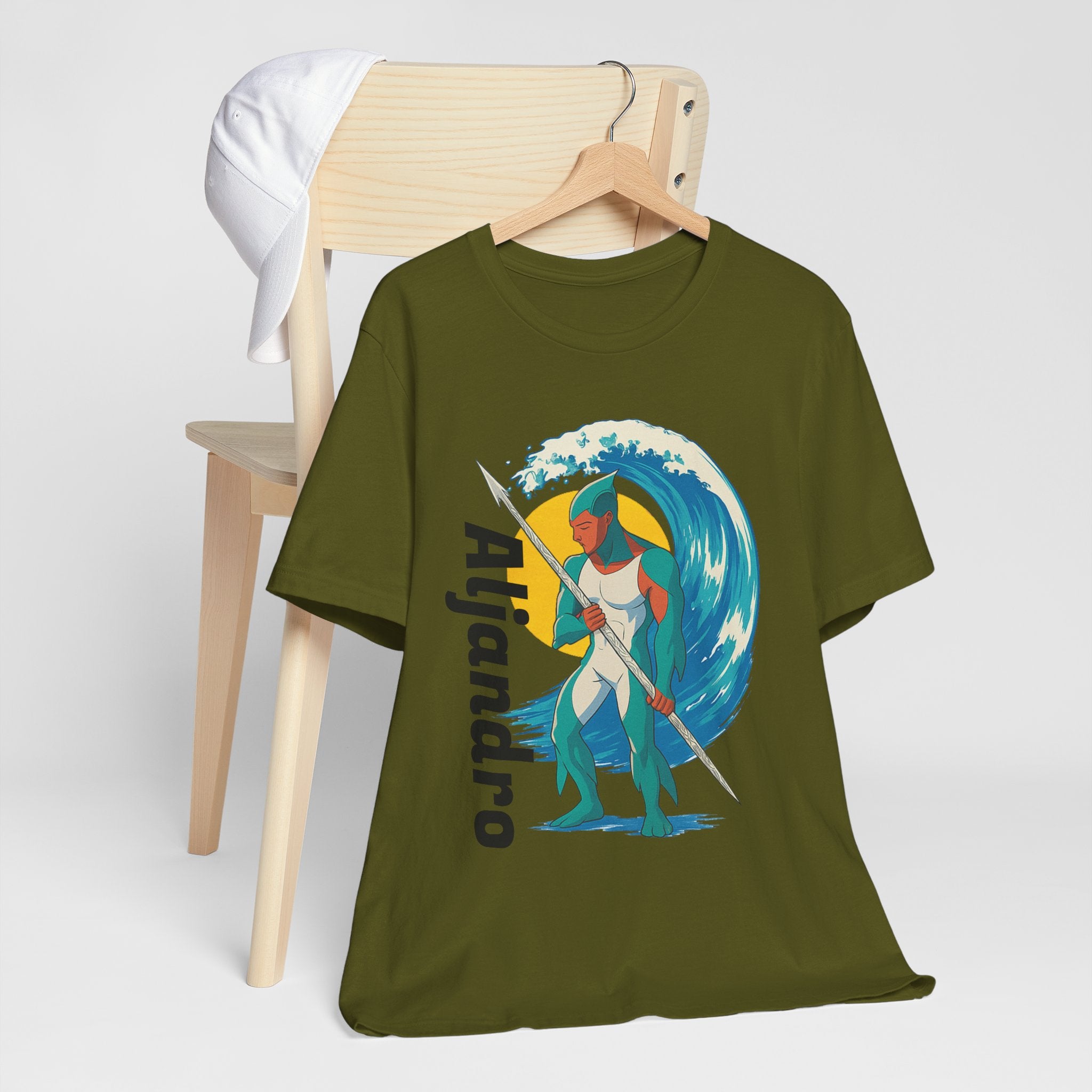 Aljandro Wave Warrior T-Shirt — Personalized 'Aljandro' Surf Guardian Tee
