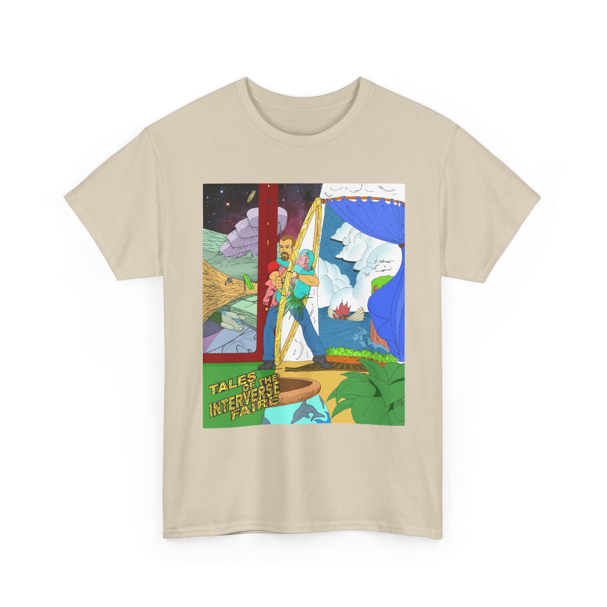 Fun Anime Tee - Unisex Heavy Cotton Tee, Original Author Art, Da Guv, sci-fi, Unique Graphic Shirt, Anime Lover Gift