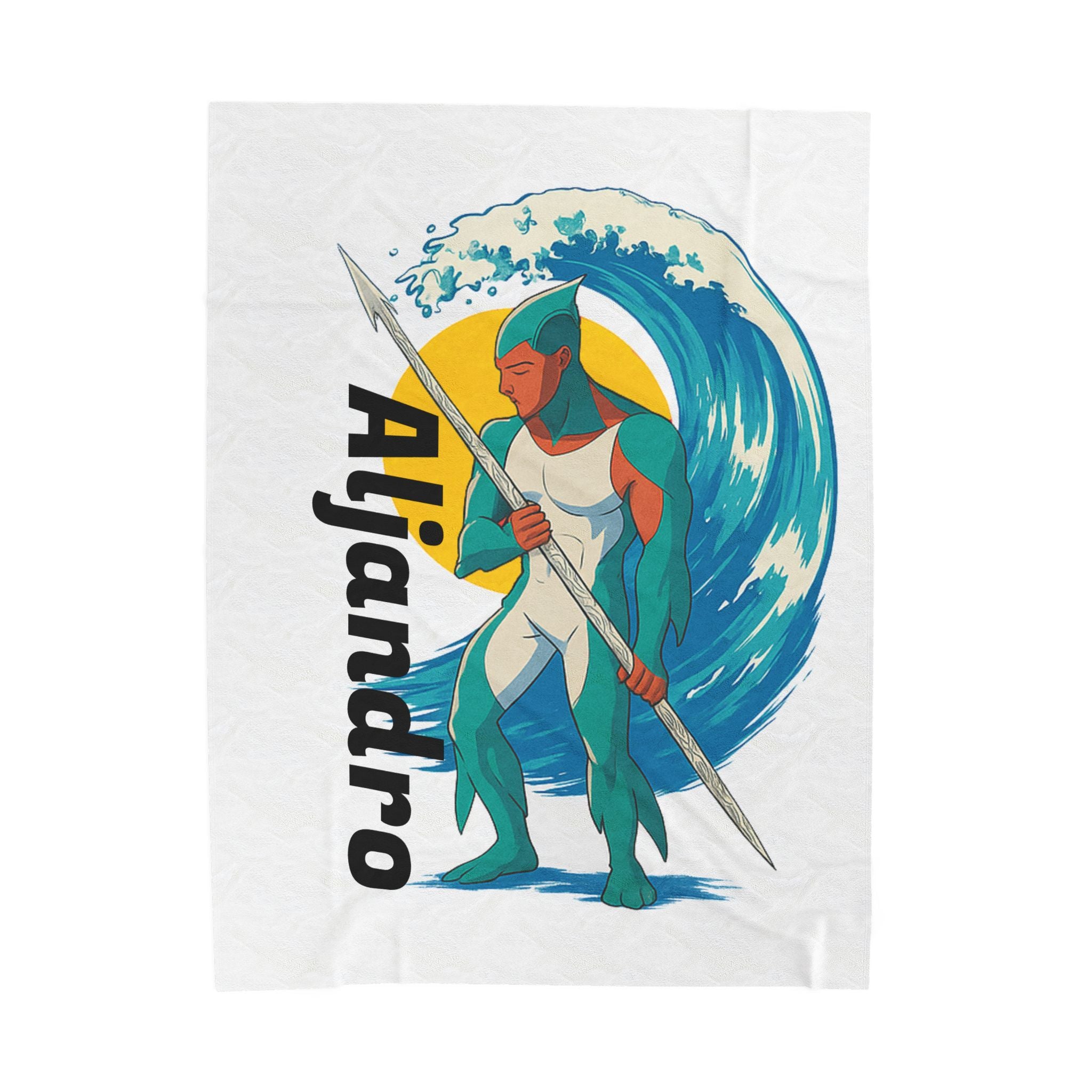 Anime Aljandro Plush Blanket - Cozy Throw for Kids & Adults, Great Gift for Birthdays, Holidays, Home Decor, Custom Design