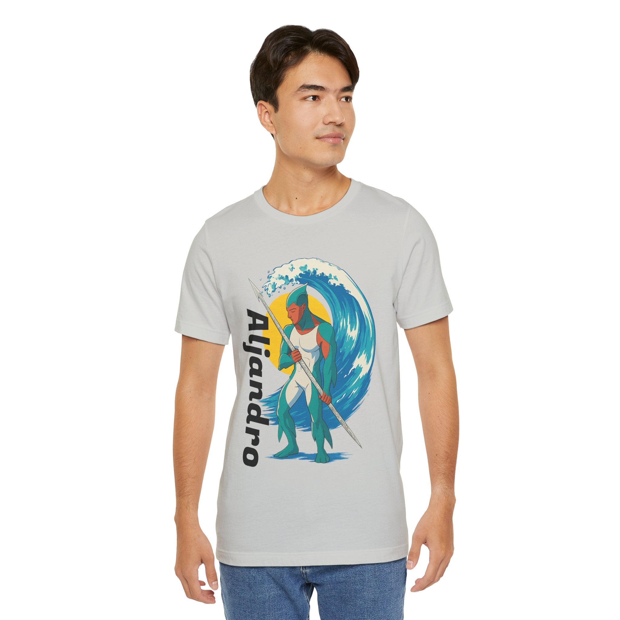 Aljandro Wave Warrior T-Shirt — Personalized 'Aljandro' Surf Guardian Tee