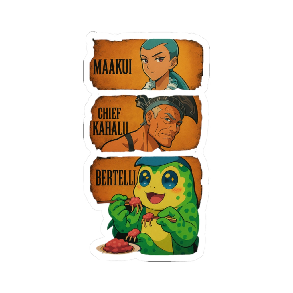 Vibrant Kiss-Cut Stickers for Fun Personalization, Anime Art, Laptop Decor, Gift for Friends, Creative Party Favors, Unique Collectibles