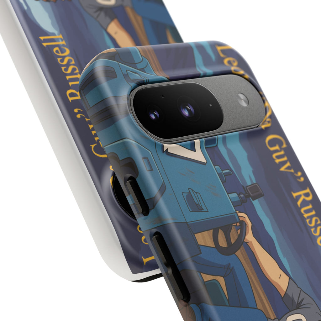 Phone Cases, Tough Phone Covers, Book Character Fan Gift, Sci-Fi Tank Art, Leon 'Da Guv' Russell Design