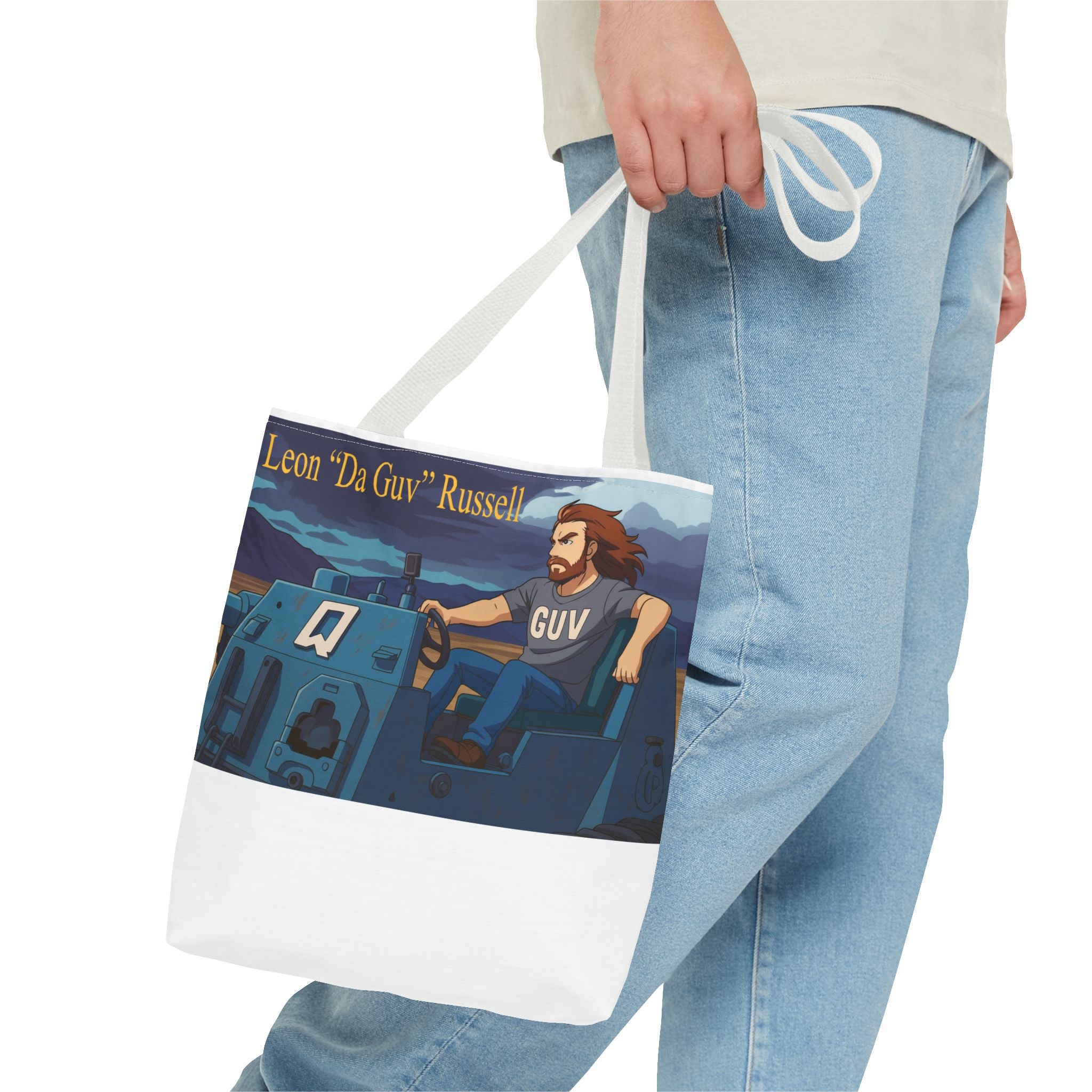 Tank Tote Bag - Leon "Da Guv" Russell from "Da Guv" Sci-Fi Book, Gift for Sci-Fi Fans, Unique Bookish Bag, Literary Tote, Book Lover Gift