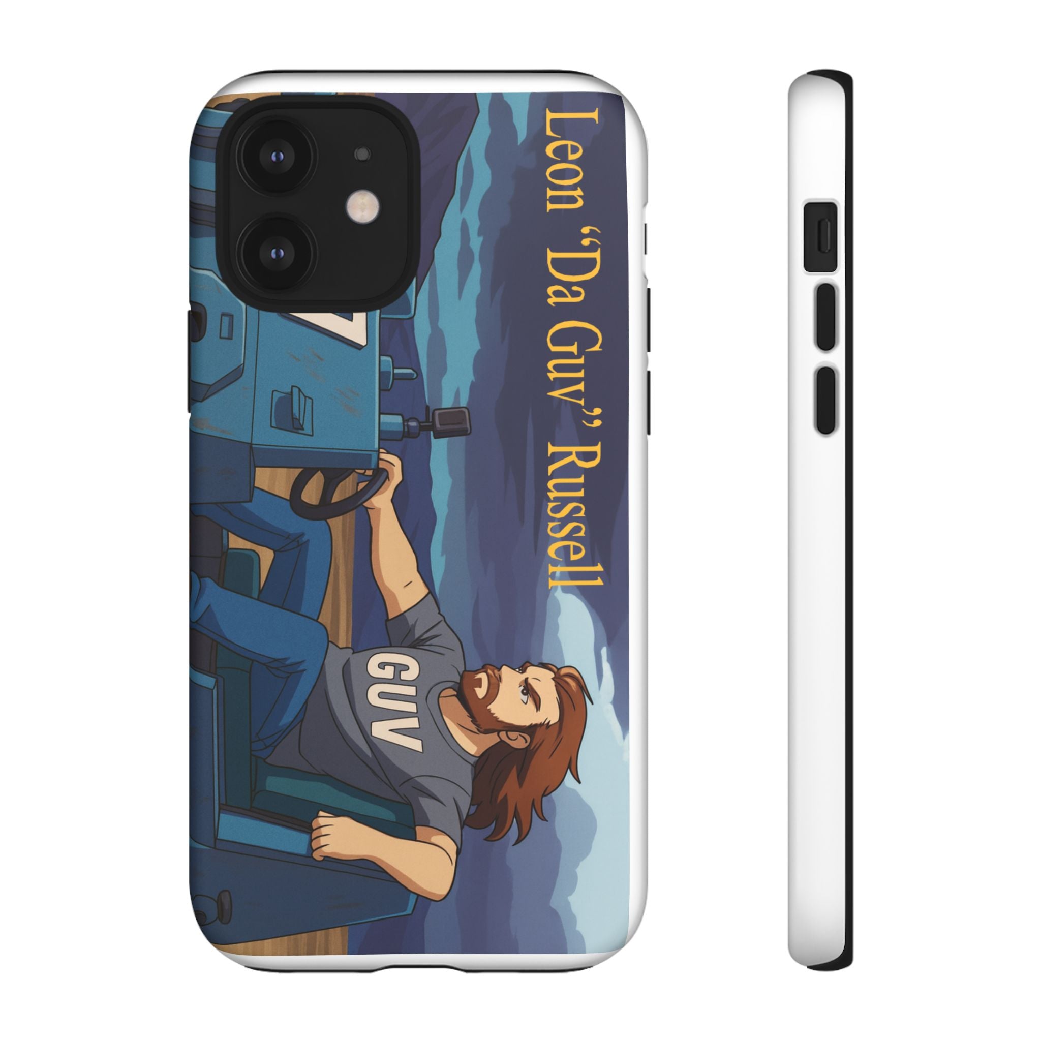Phone Cases, Tough Phone Covers, Book Character Fan Gift, Sci-Fi Tank Art, Leon 'Da Guv' Russell Design