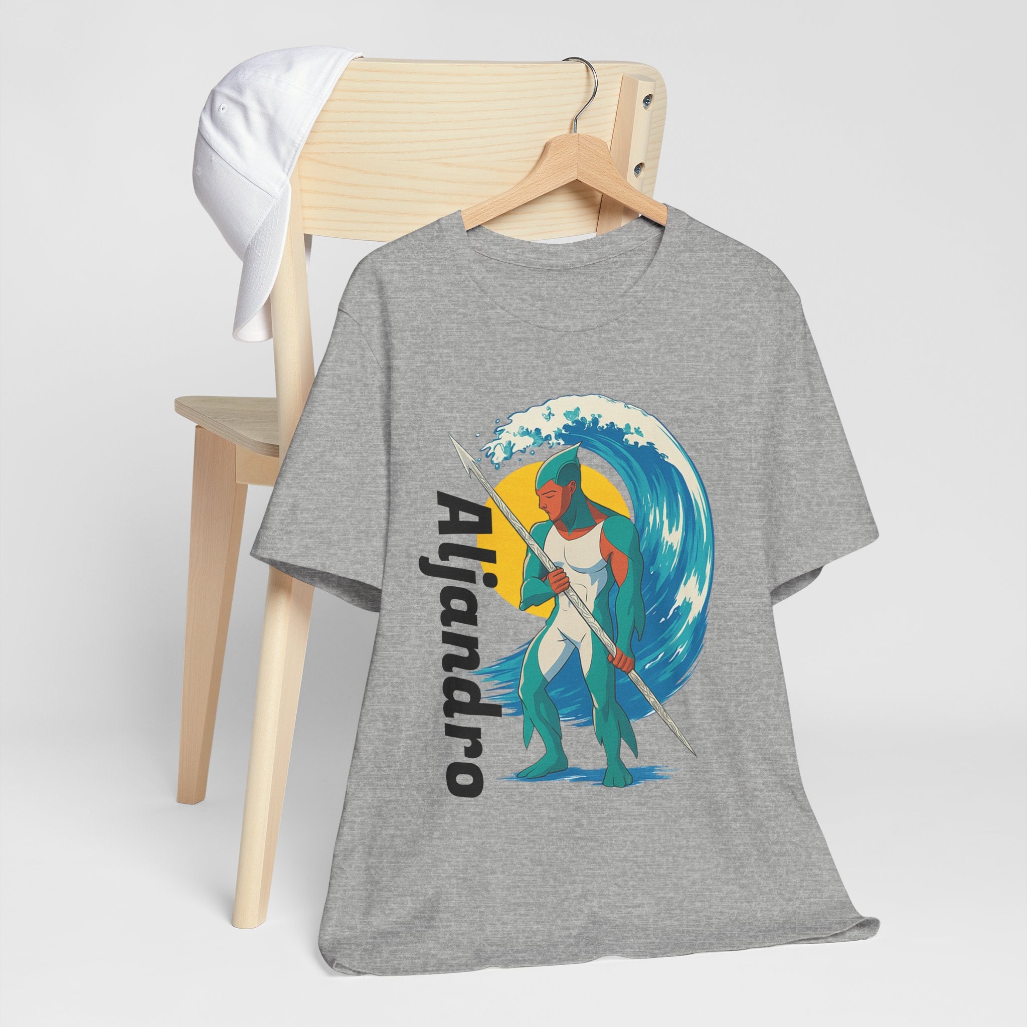 Aljandro Wave Warrior T-Shirt — Personalized 'Aljandro' Surf Guardian Tee