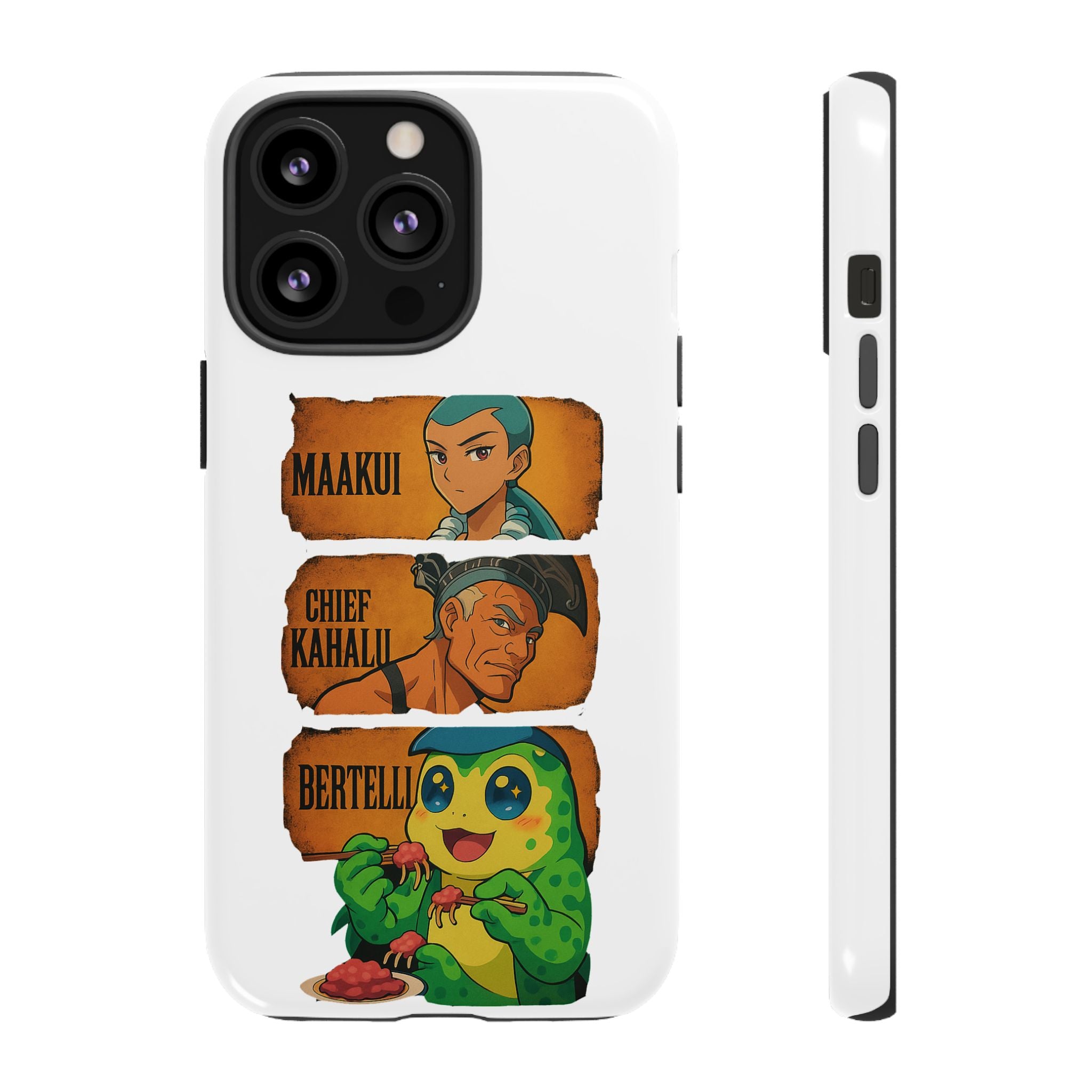 Tough Cases - Anime Phone Case Featuring Maakui, Chief Kahaili, and Bertelli, Great Gift for Fans, Personalized, Trendy, Durable