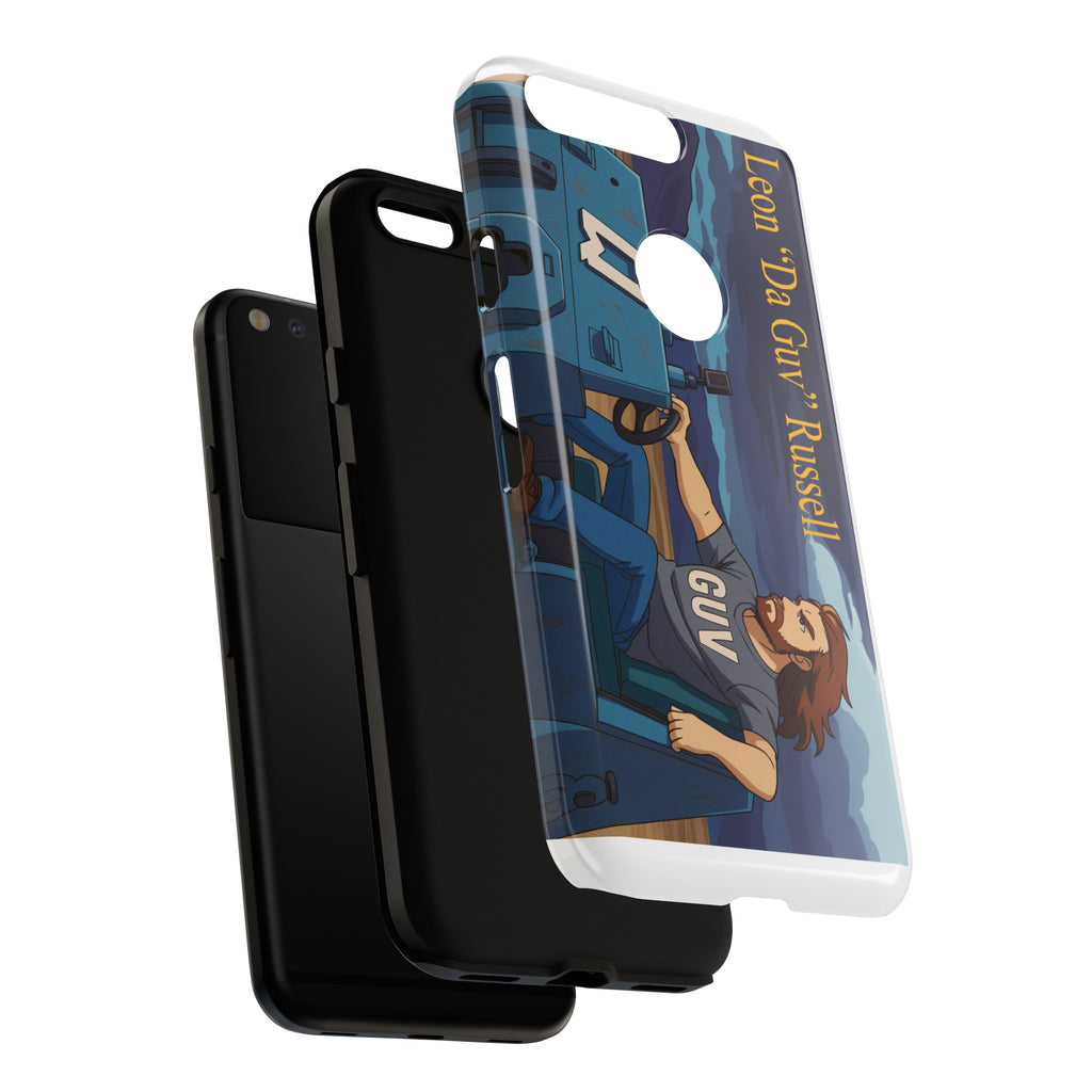 Phone Cases, Tough Phone Covers, Book Character Fan Gift, Sci-Fi Tank Art, Leon 'Da Guv' Russell Design