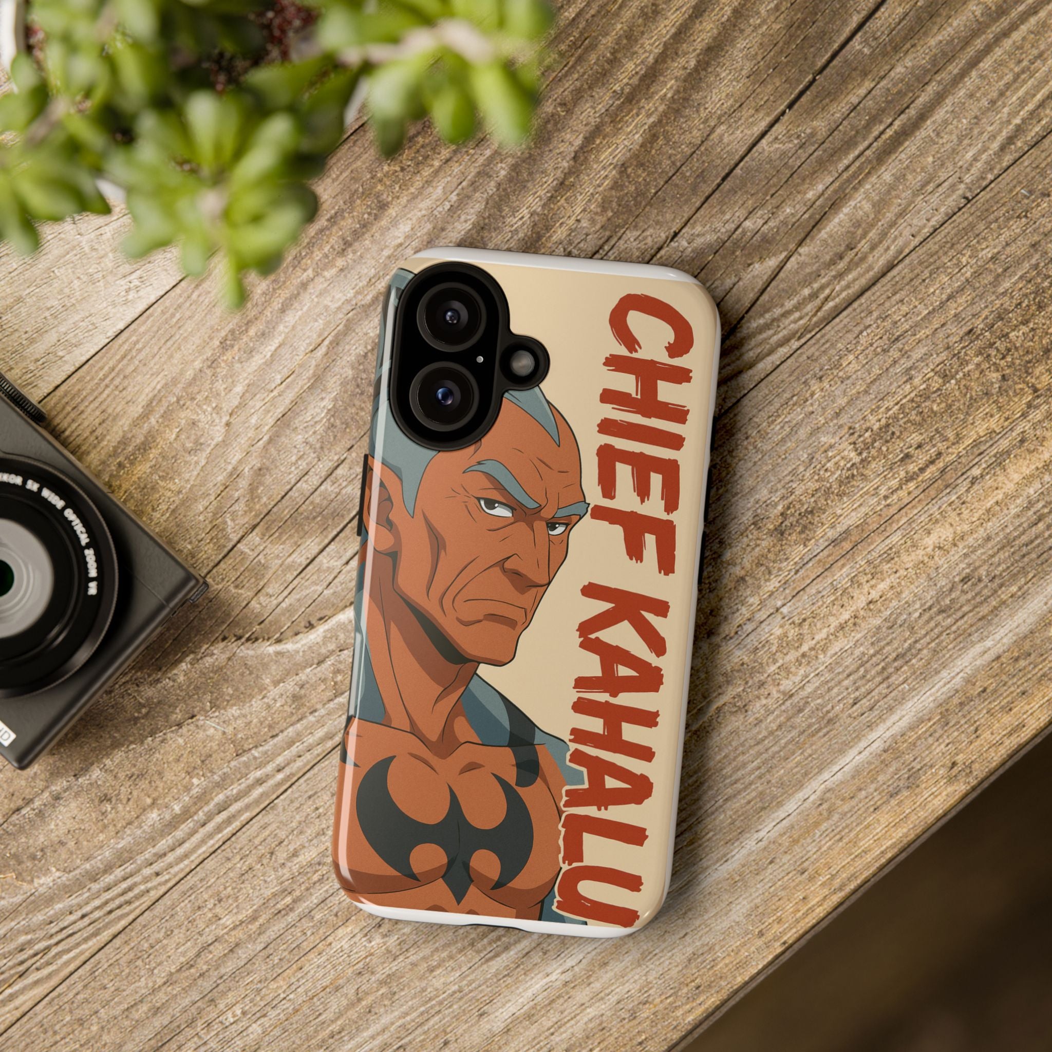 Phone Cases, Chief Kahalu Character Design, Sci-Fi Book Fan Gift, Da Guv Novel Art, Unique Literary Gift