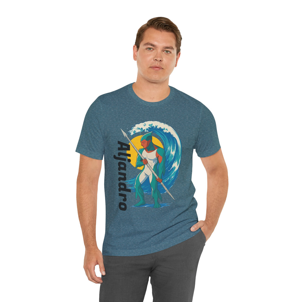 Aljandro Wave Warrior T-Shirt — Personalized 'Aljandro' Surf Guardian Tee