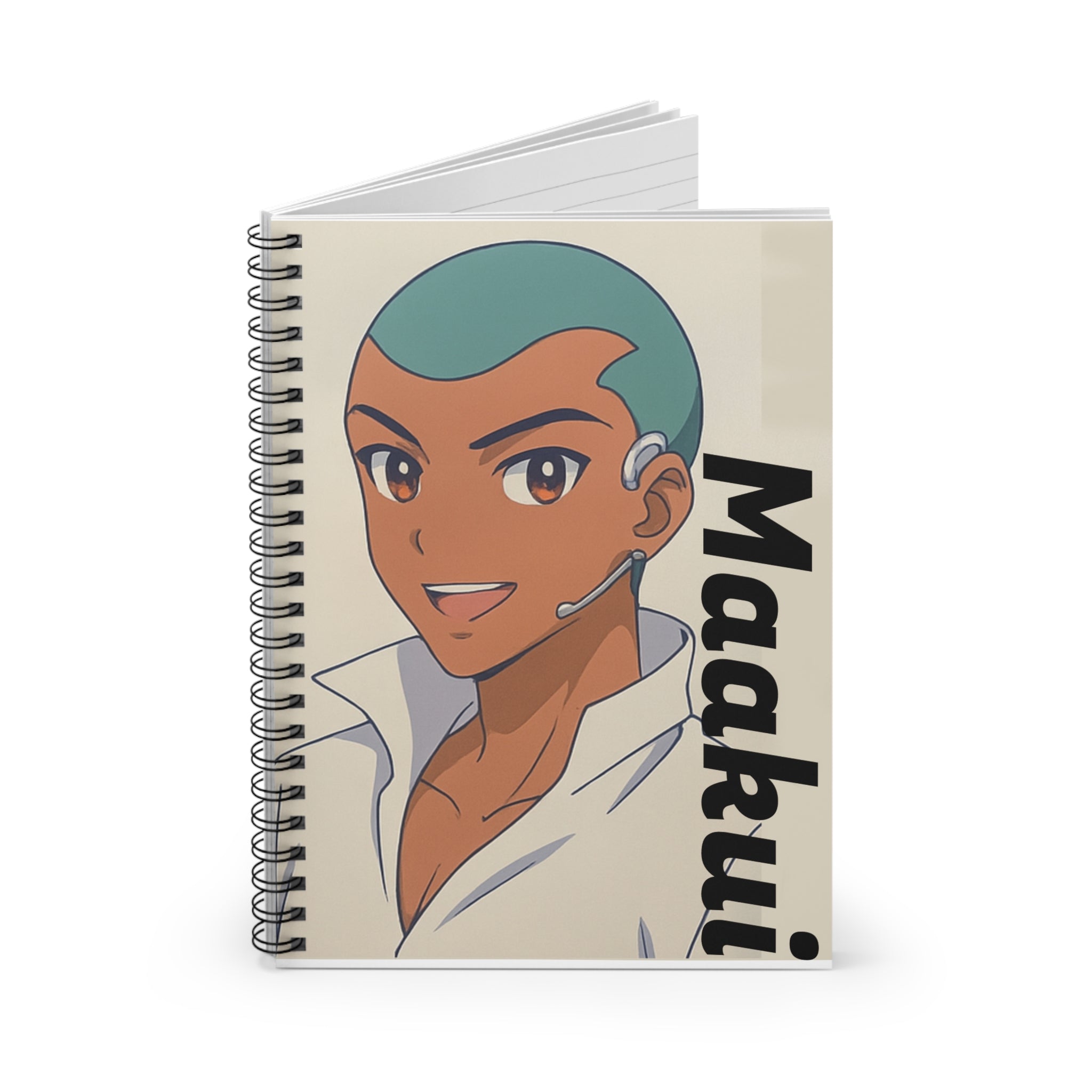 Anime Maakui-Inspired Spiral Notebook - Ruled Line, Perfect for Students, Journal Lovers, Gift for Friends, Sketching, Notetaking
