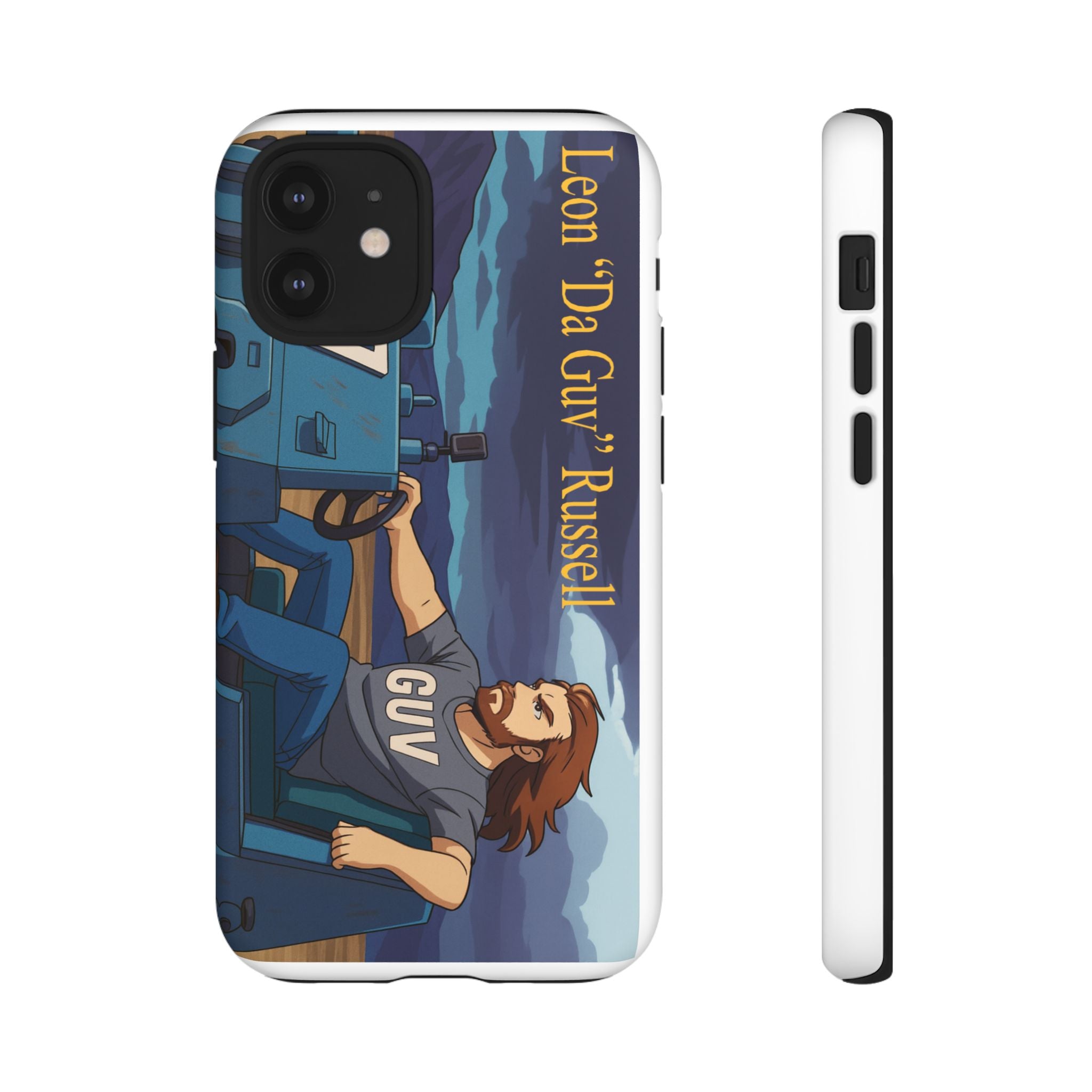 Phone Cases, Tough Phone Covers, Book Character Fan Gift, Sci-Fi Tank Art, Leon 'Da Guv' Russell Design
