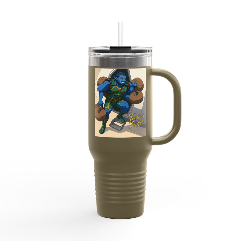 Anime Temis Fugit , Travel Mug , Perfect for Hiking, Camping, Road Trips, and Gift-Giving, 40oz Tumbler, Eco-Friendly Coffee [...]