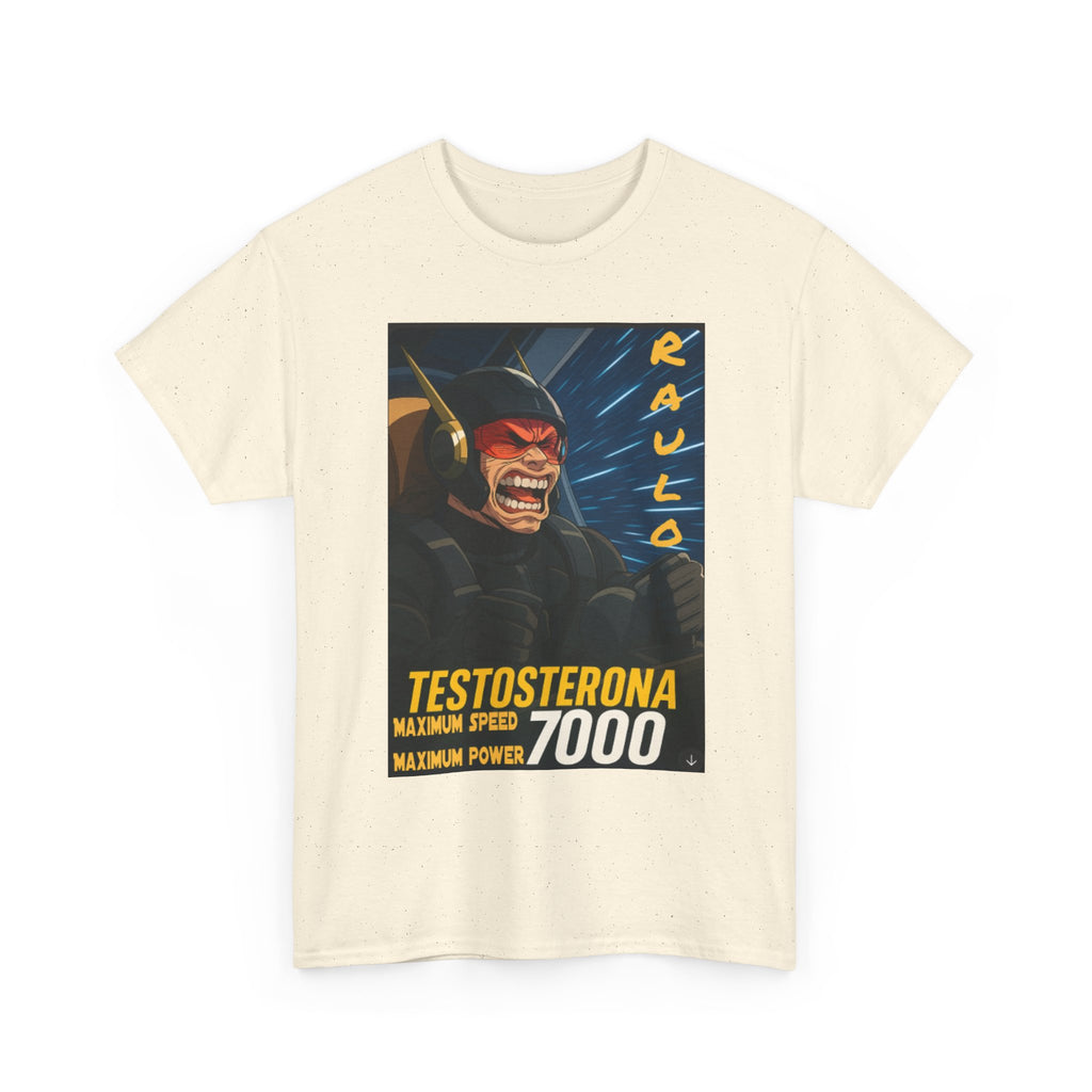 Sci-Fi Anime Raulo Testosterona Tee, Da Guv Book Fan Shirt, Unisex Cotton Top, Gift for Sci-Fi Lovers, Tee for Anime Enthusiasts
