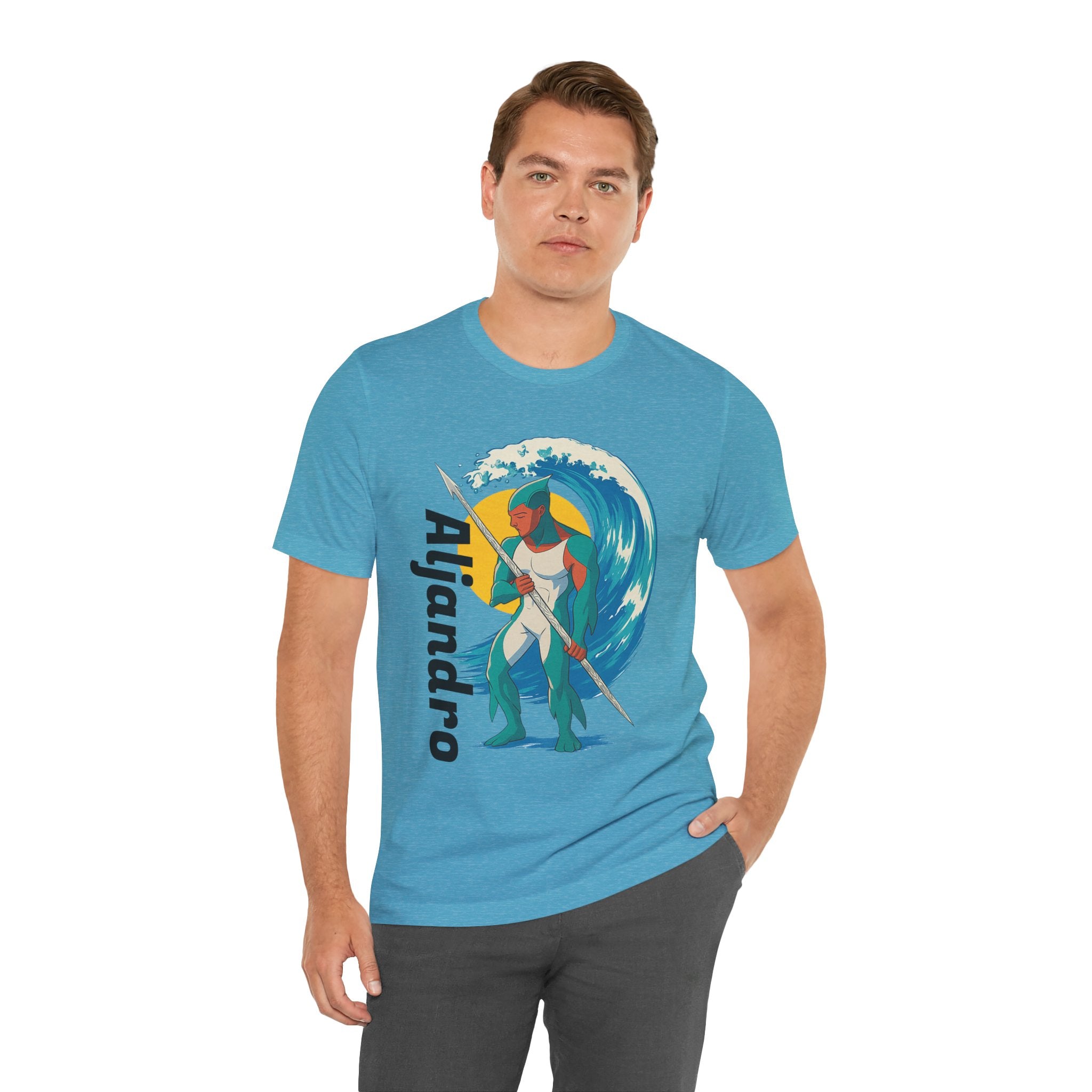 Aljandro Wave Warrior T-Shirt — Personalized 'Aljandro' Surf Guardian Tee
