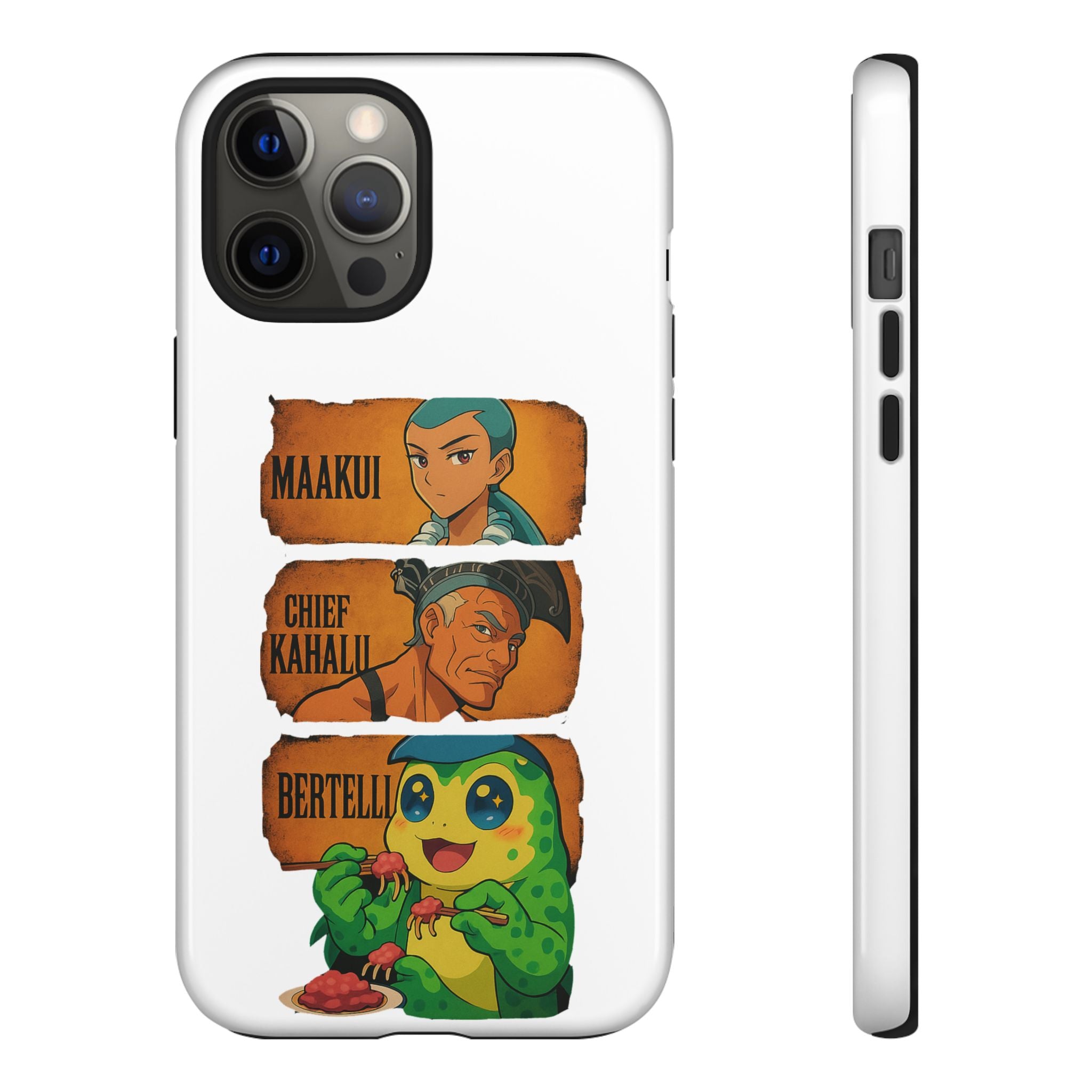 Tough Cases - Anime Phone Case Featuring Maakui, Chief Kahaili, and Bertelli, Great Gift for Fans, Personalized, Trendy, Durable