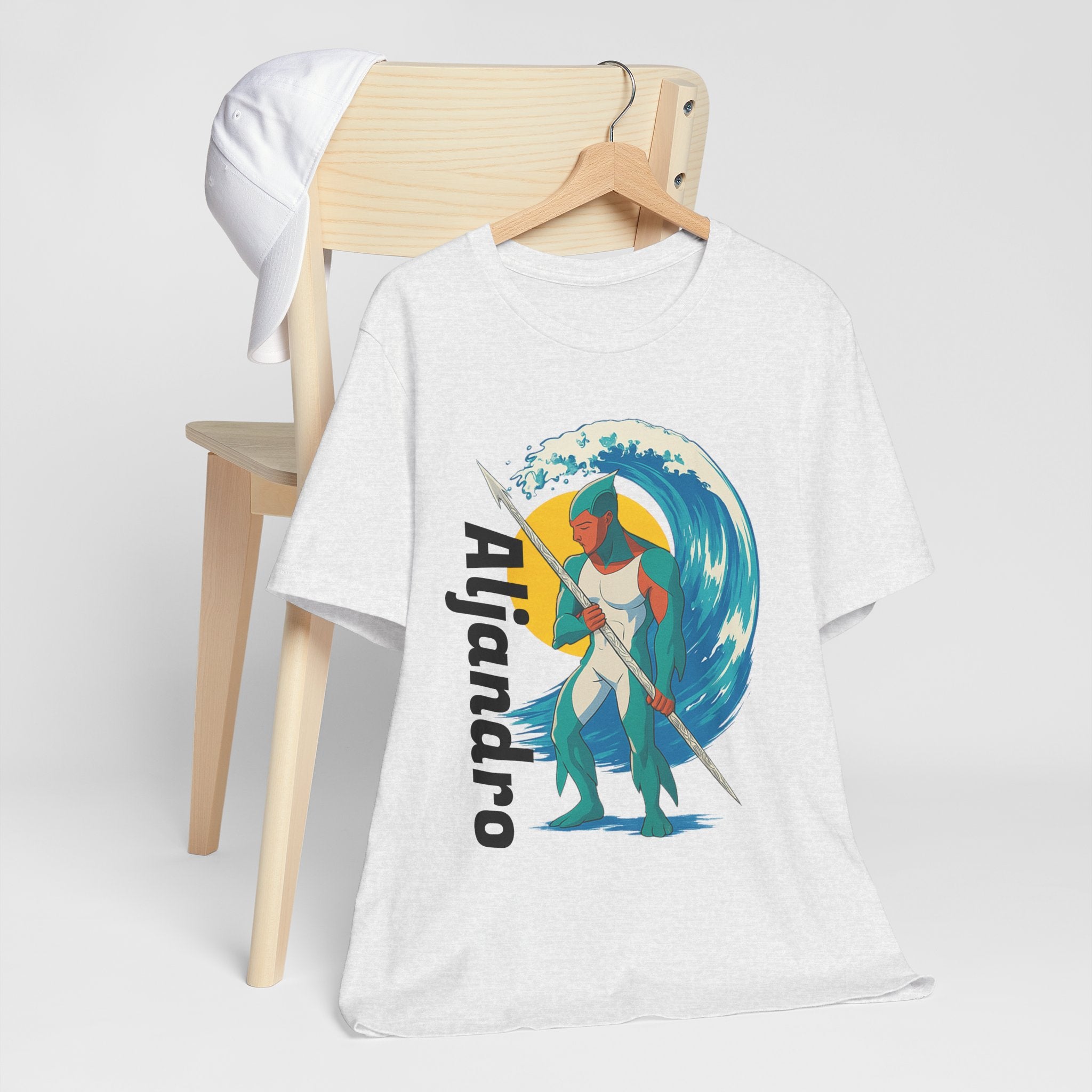 Aljandro Wave Warrior T-Shirt — Personalized 'Aljandro' Surf Guardian Tee