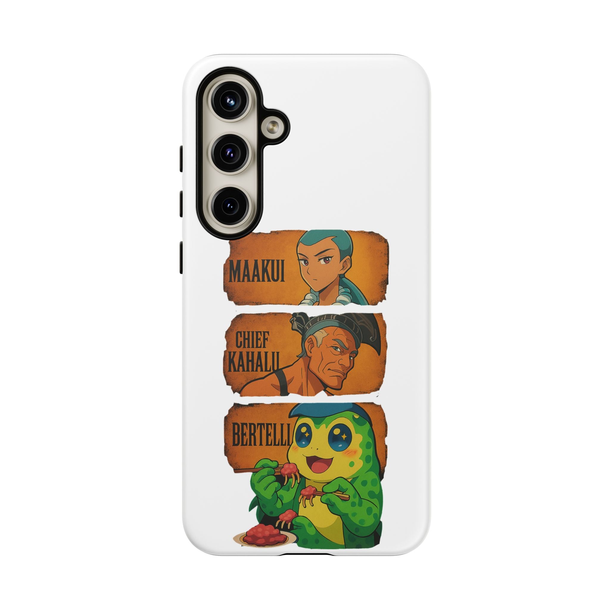 Tough Cases - Anime Phone Case Featuring Maakui, Chief Kahaili, and Bertelli, Great Gift for Fans, Personalized, Trendy, Durable