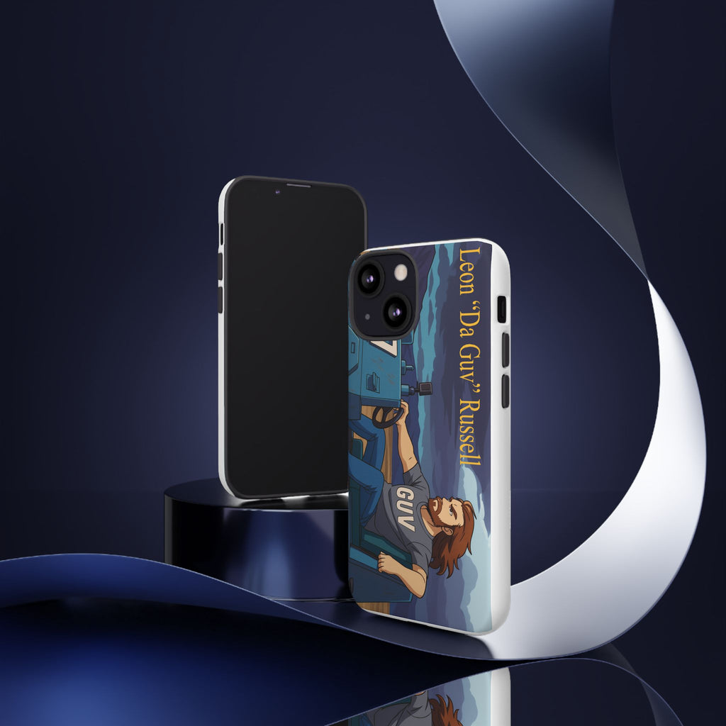 Phone Cases, Tough Phone Covers, Book Character Fan Gift, Sci-Fi Tank Art, Leon 'Da Guv' Russell Design