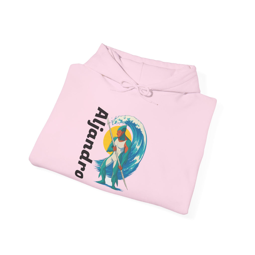 Anime Aljandro Hoodie, Unisex Hooded Sweatshirt, Custom Graphic Sweatshirt, Surfing Gift, Summer Fashion, Casual Wear