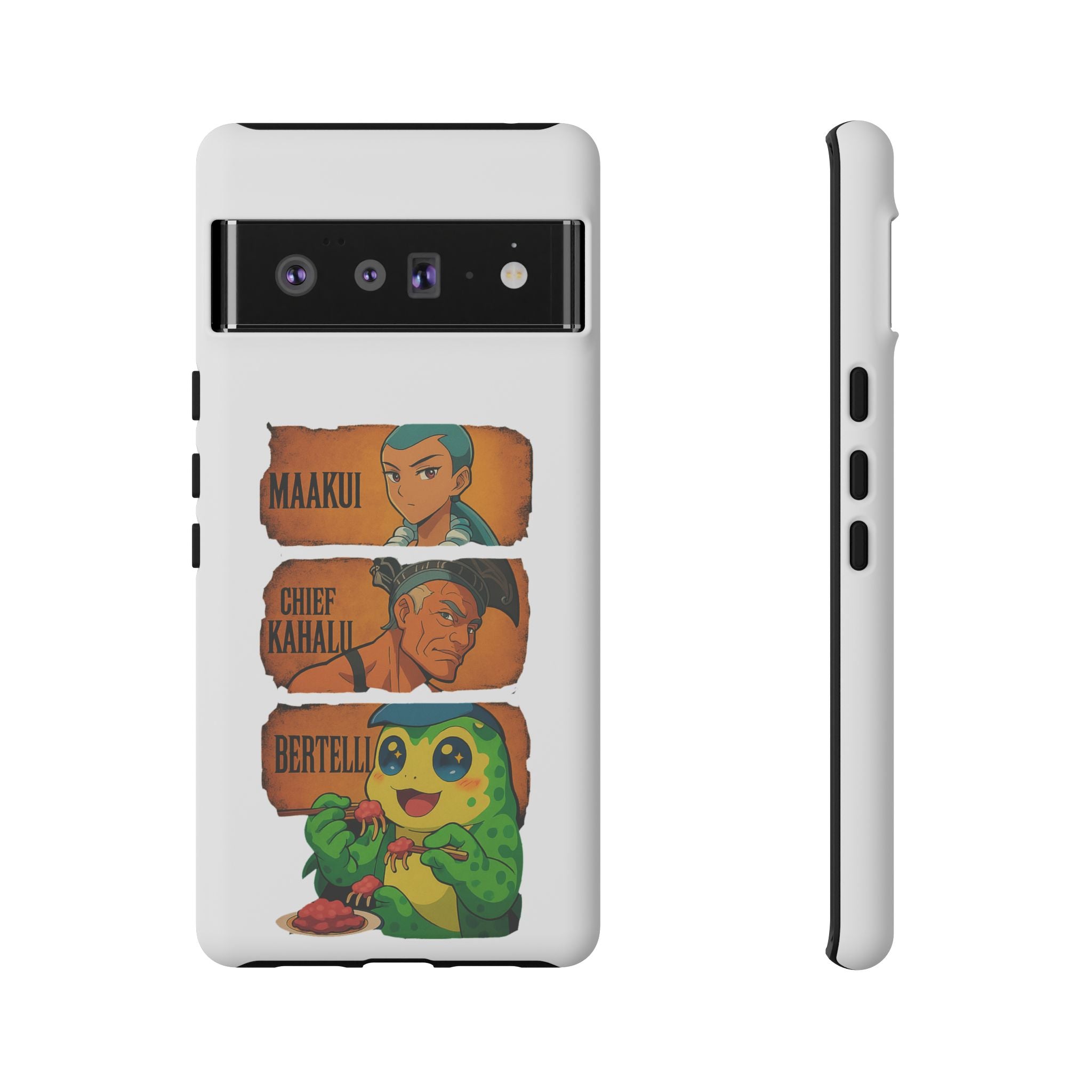 Tough Cases - Anime Phone Case Featuring Maakui, Chief Kahaili, and Bertelli, Great Gift for Fans, Personalized, Trendy, Durable