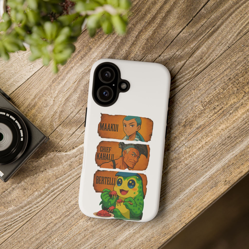 Tough Cases - Anime Phone Case Featuring Maakui, Chief Kahaili, and Bertelli, Great Gift for Fans, Personalized, Trendy, Durable