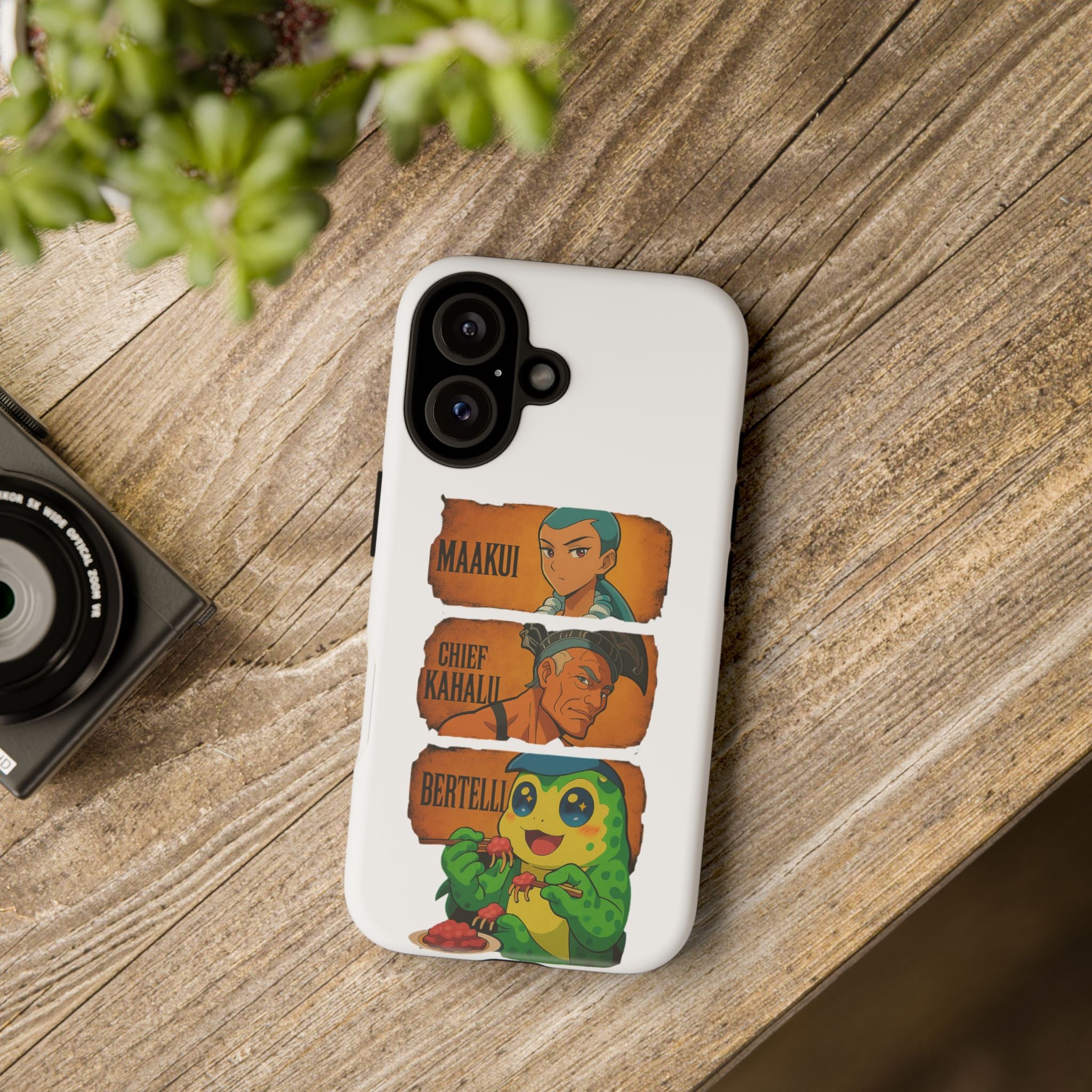 Tough Cases - Anime Phone Case Featuring Maakui, Chief Kahaili, and Bertelli, Great Gift for Fans, Personalized, Trendy, Durable