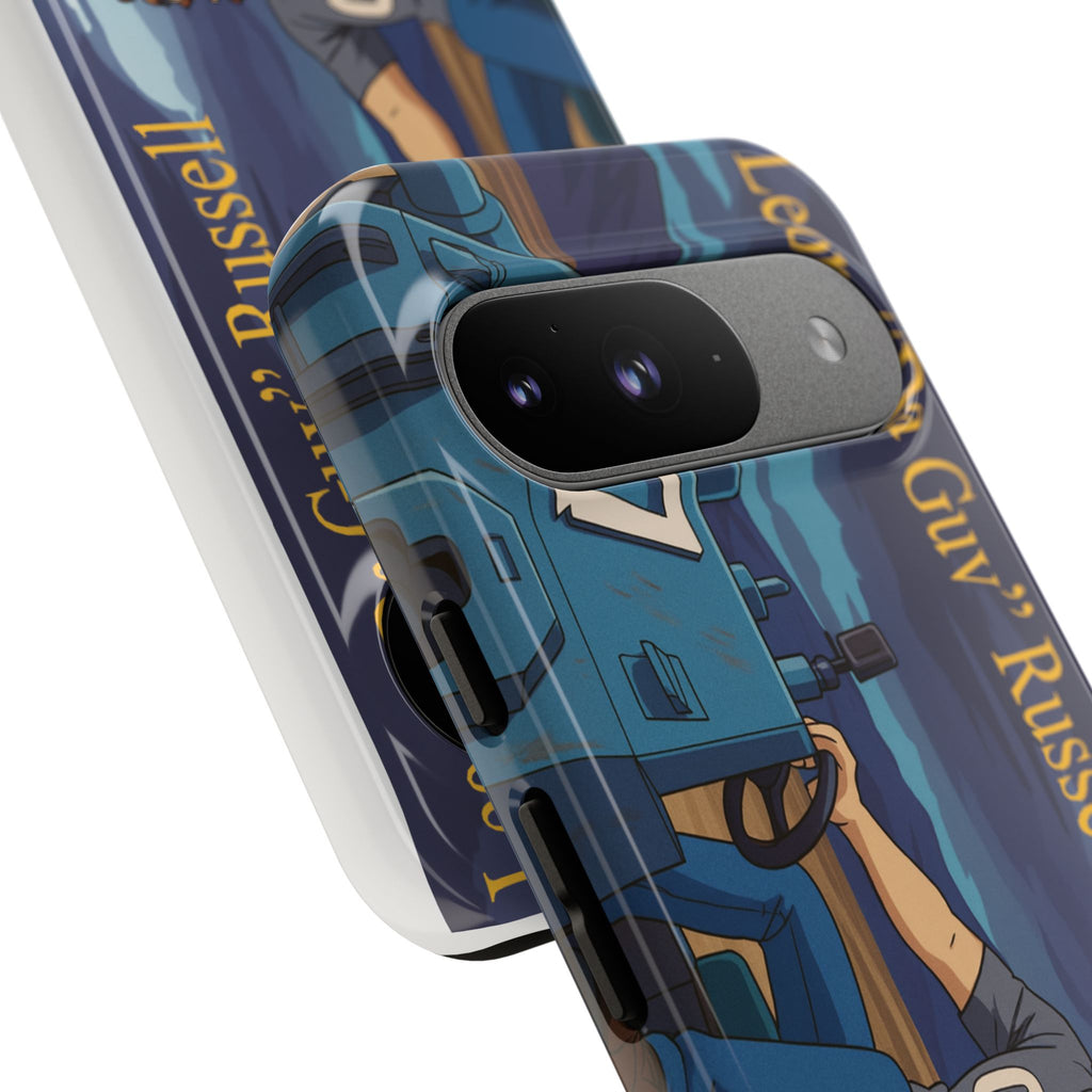 Phone Cases, Tough Phone Covers, Book Character Fan Gift, Sci-Fi Tank Art, Leon 'Da Guv' Russell Design