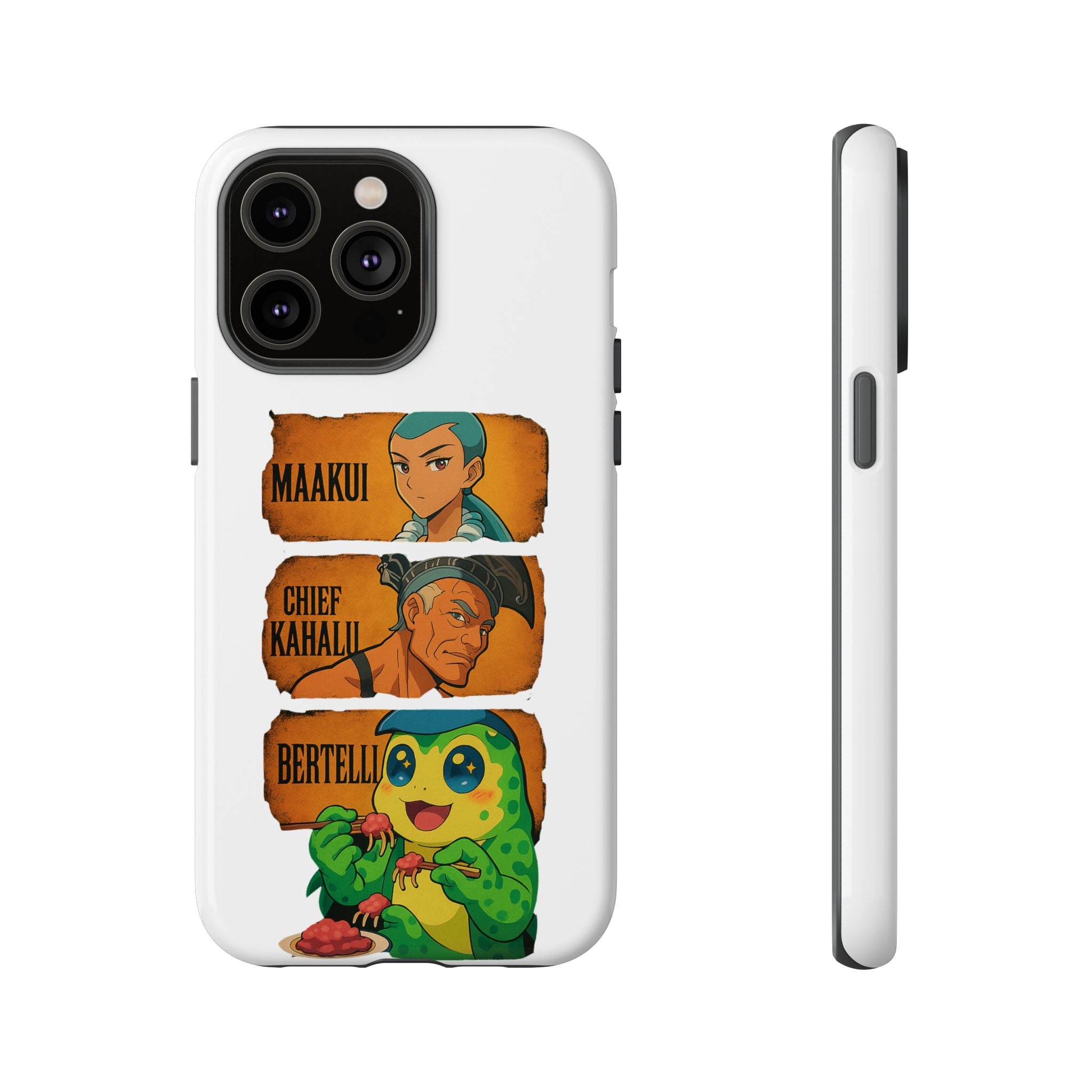 Tough Cases - Anime Phone Case Featuring Maakui, Chief Kahaili, and Bertelli, Great Gift for Fans, Personalized, Trendy, Durable