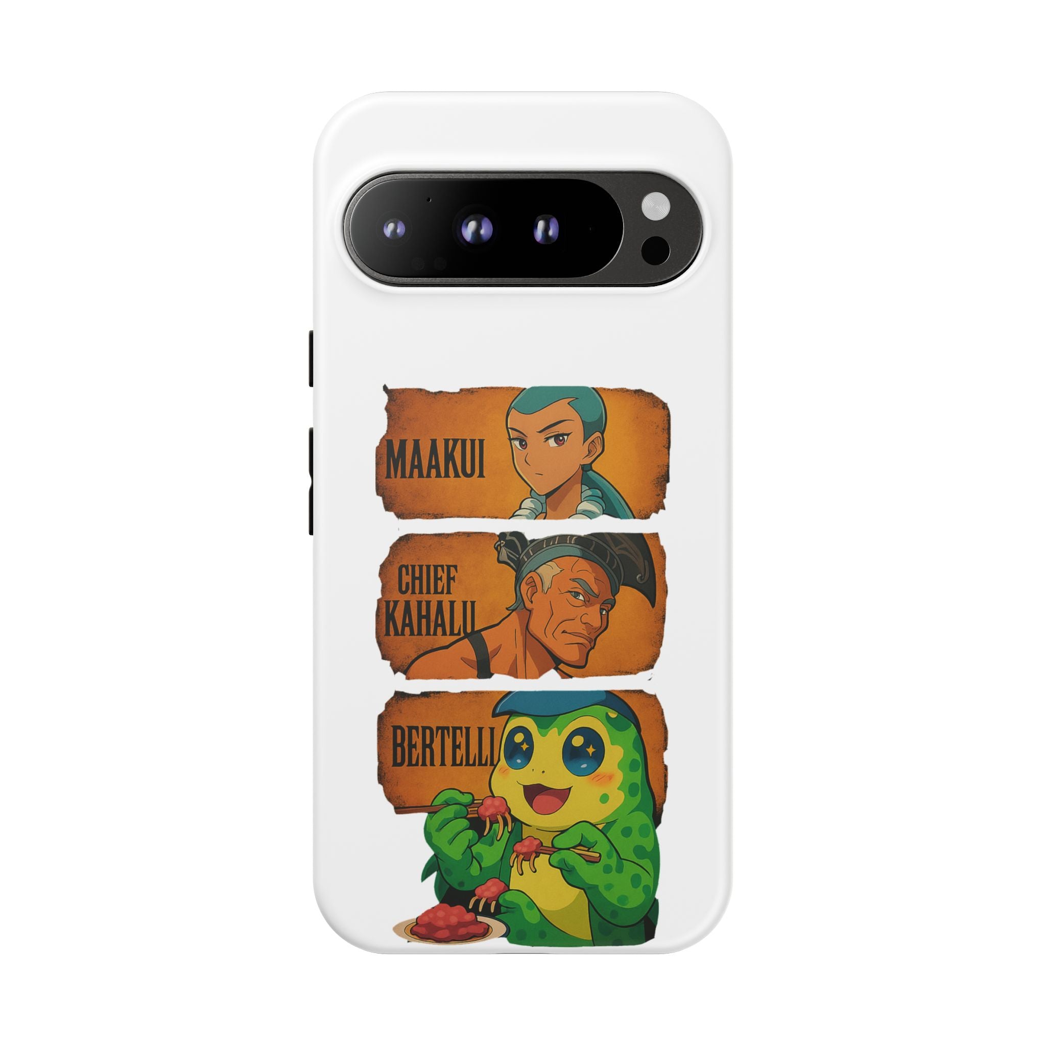 Tough Cases - Anime Phone Case Featuring Maakui, Chief Kahaili, and Bertelli, Great Gift for Fans, Personalized, Trendy, Durable