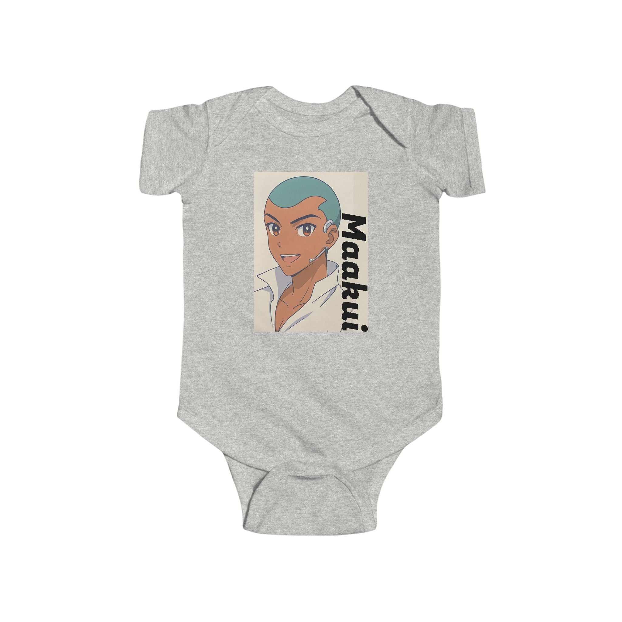 Anime Maakui Cute Character Infant Bodysuit, Baby Onesie, Toddler Gift, Newborn Apparel, Baby Shower Outfit, Fun Design