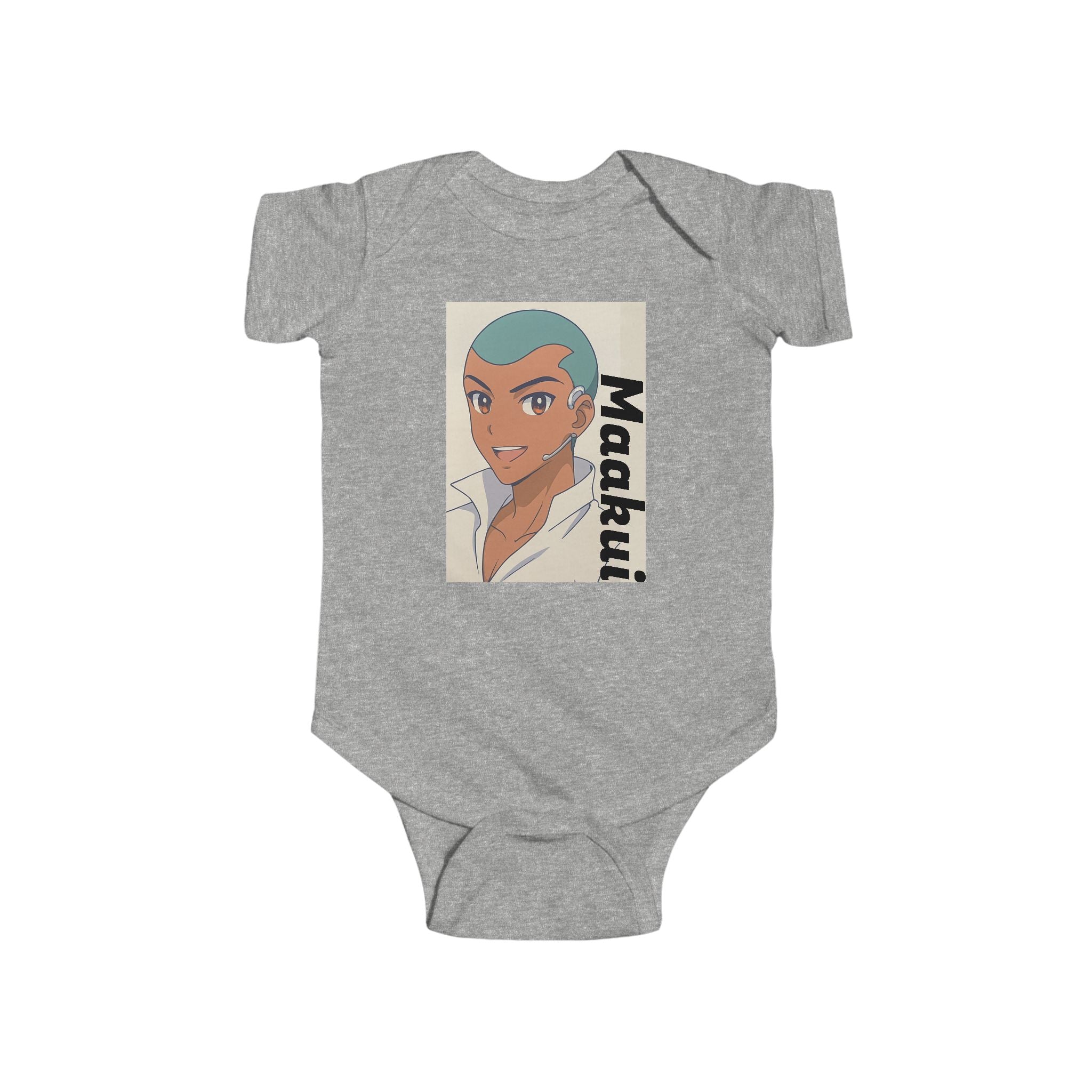 Anime Maakui Cute Character Infant Bodysuit, Baby Onesie, Toddler Gift, Newborn Apparel, Baby Shower Outfit, Fun Design